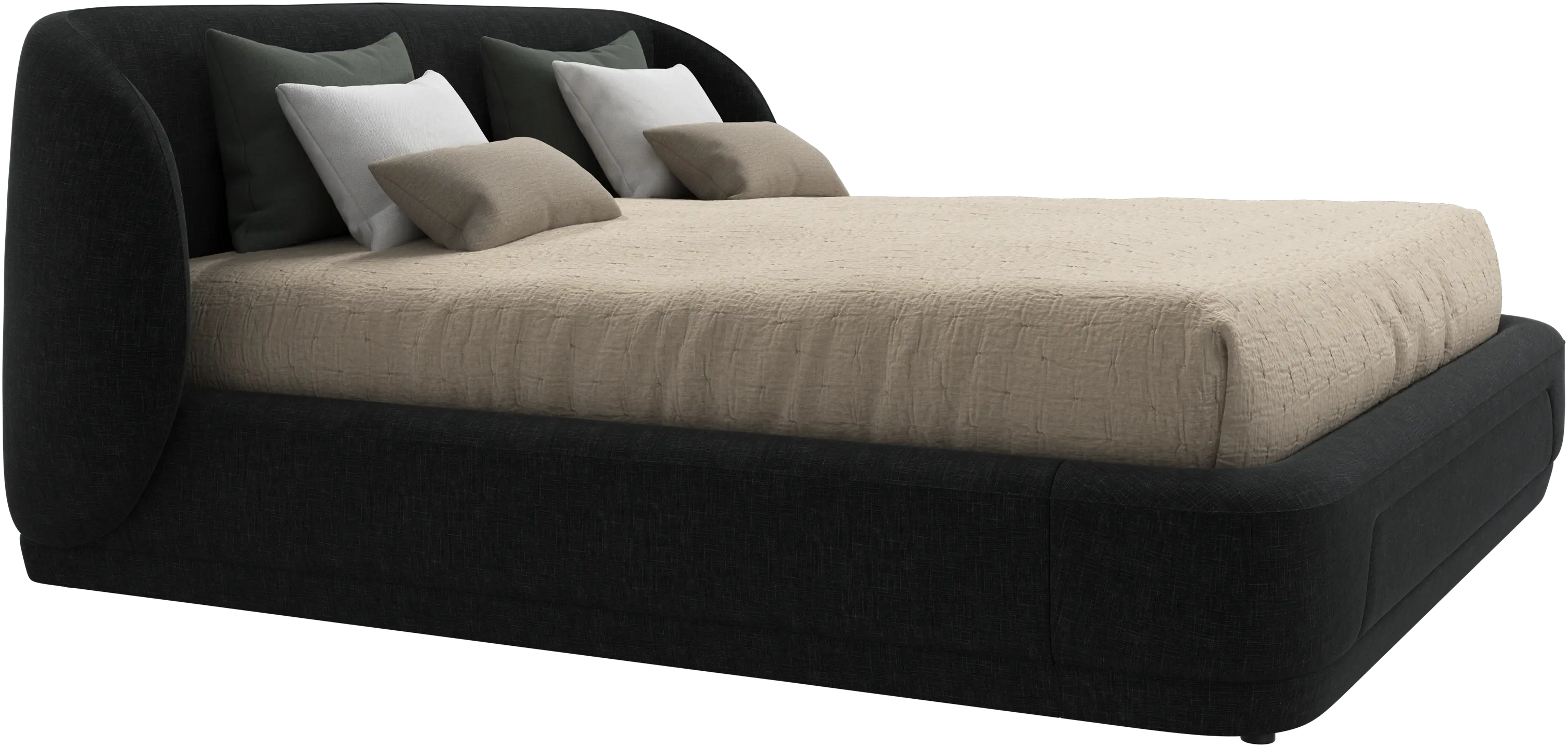 Bolzano bed with slats  - W193xL203cm