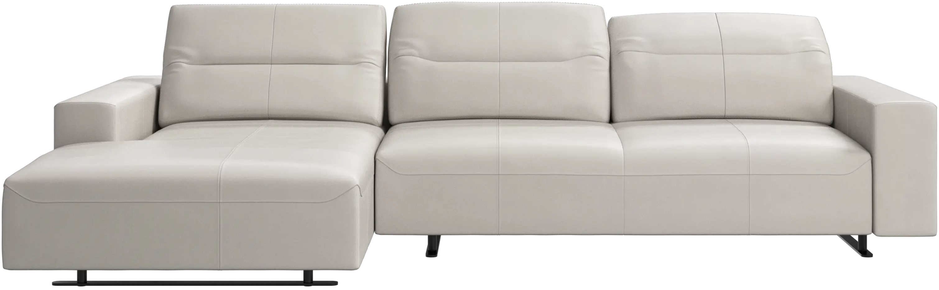 Hampton sofa with adjustable back and resting unit left side