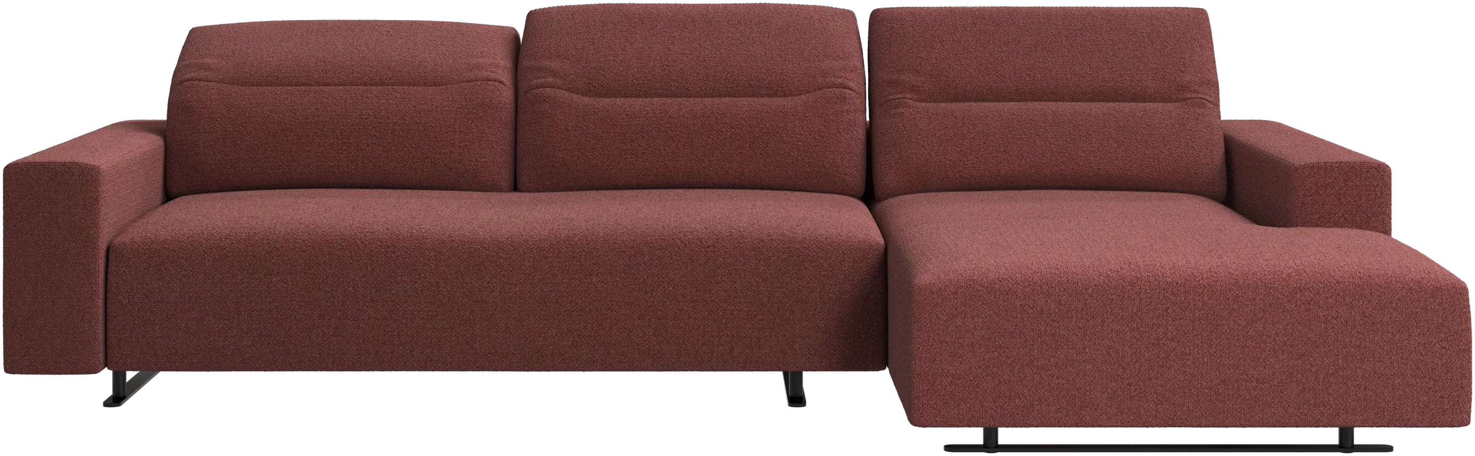 Hampton sofa with adjustable back and resting unit left side