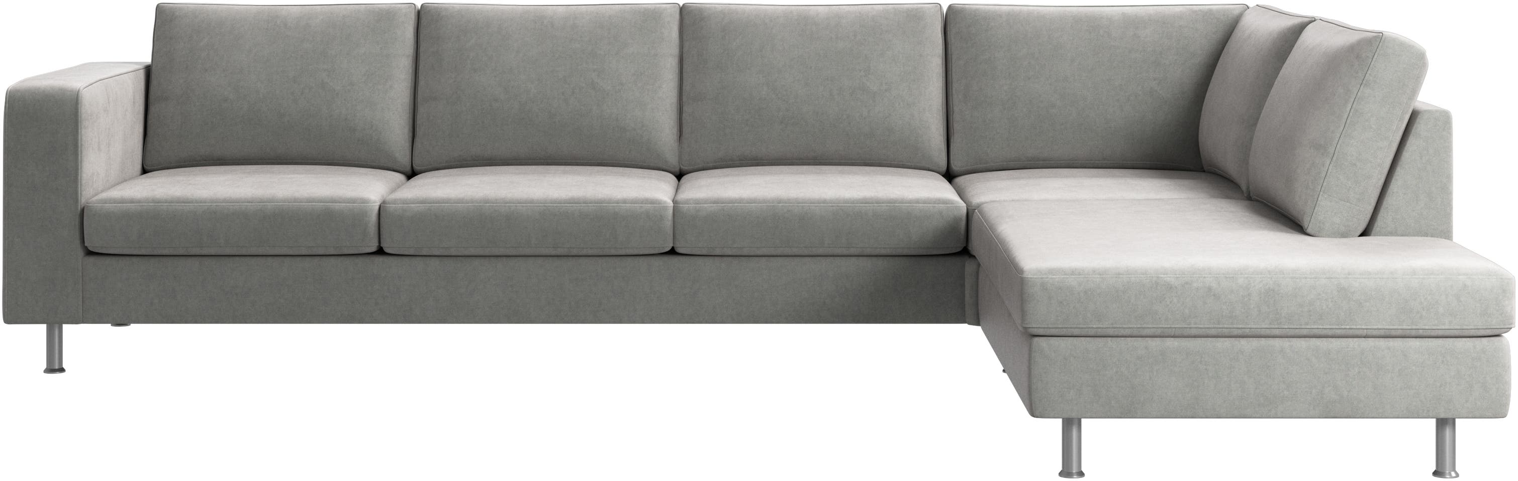 Indivi corner sofa with lounging unit