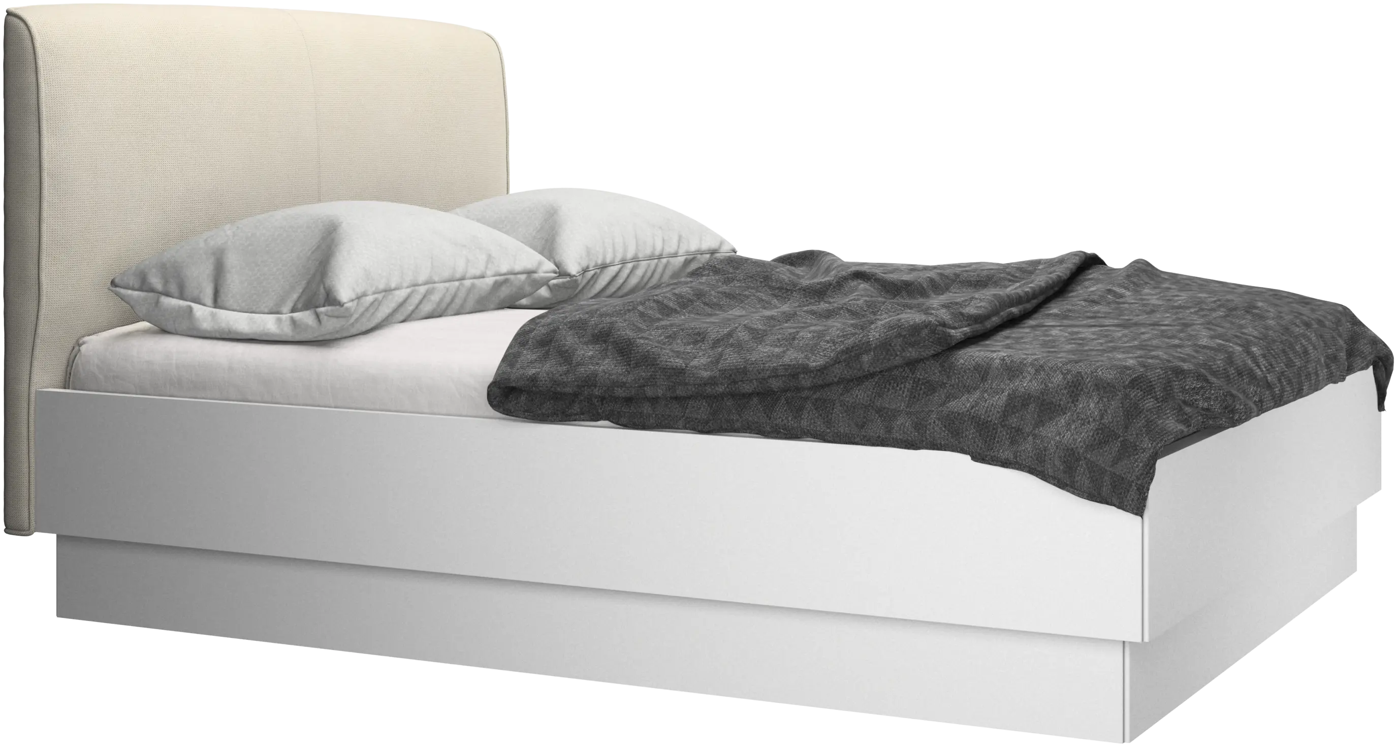 Houston, upholstered bed with storage