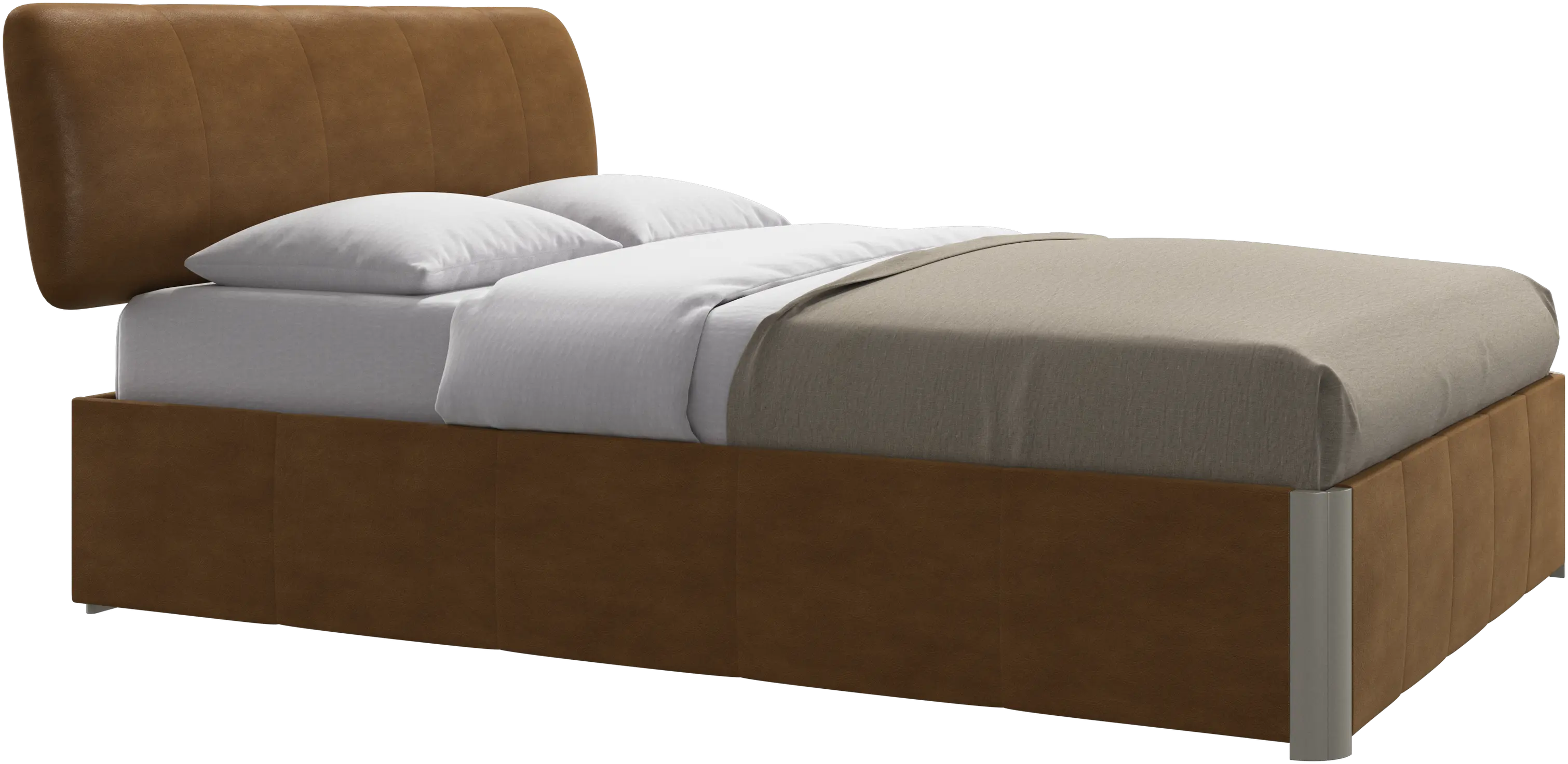 Element bed, bed-mounted headboard, with slats, excl. mattress
