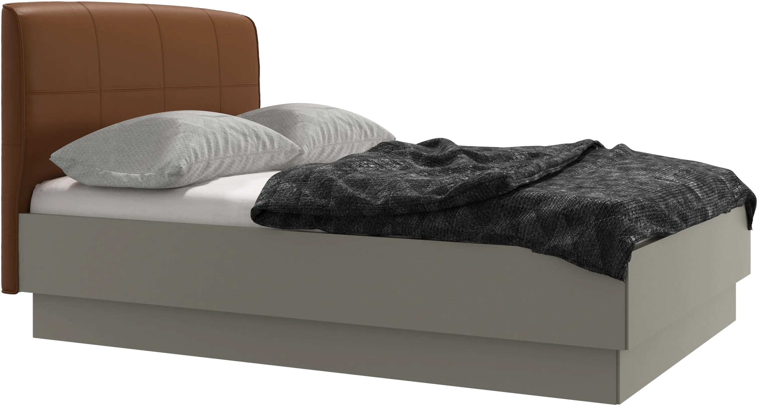 Houston, upholstered bed with storage