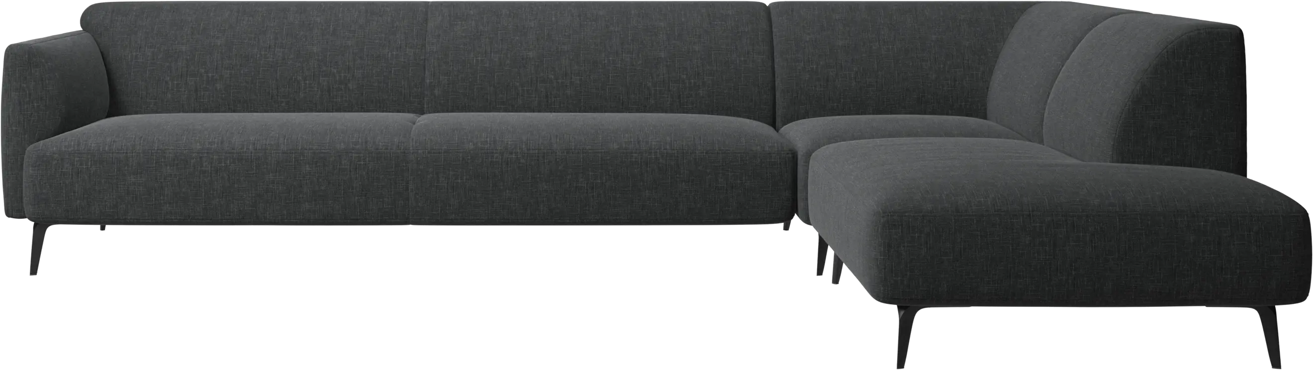 Modena corner sofa with lounging unit