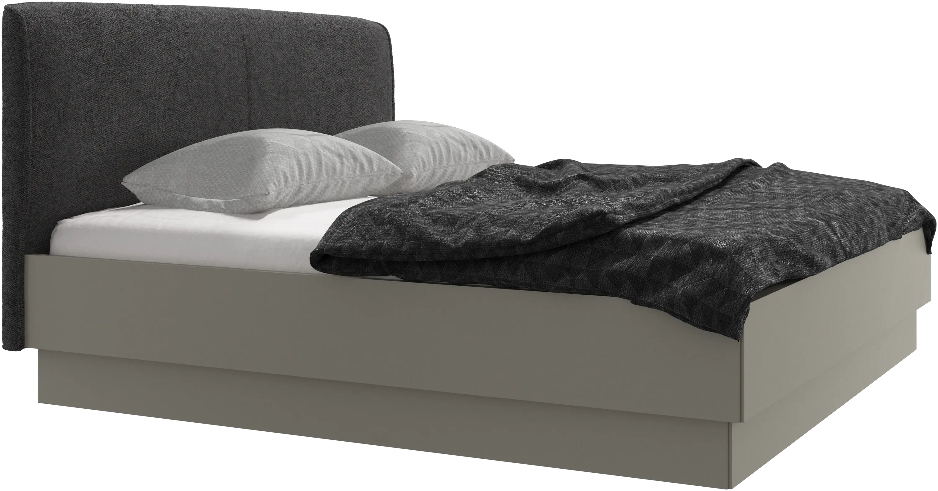 Houston, upholstered bed with storage