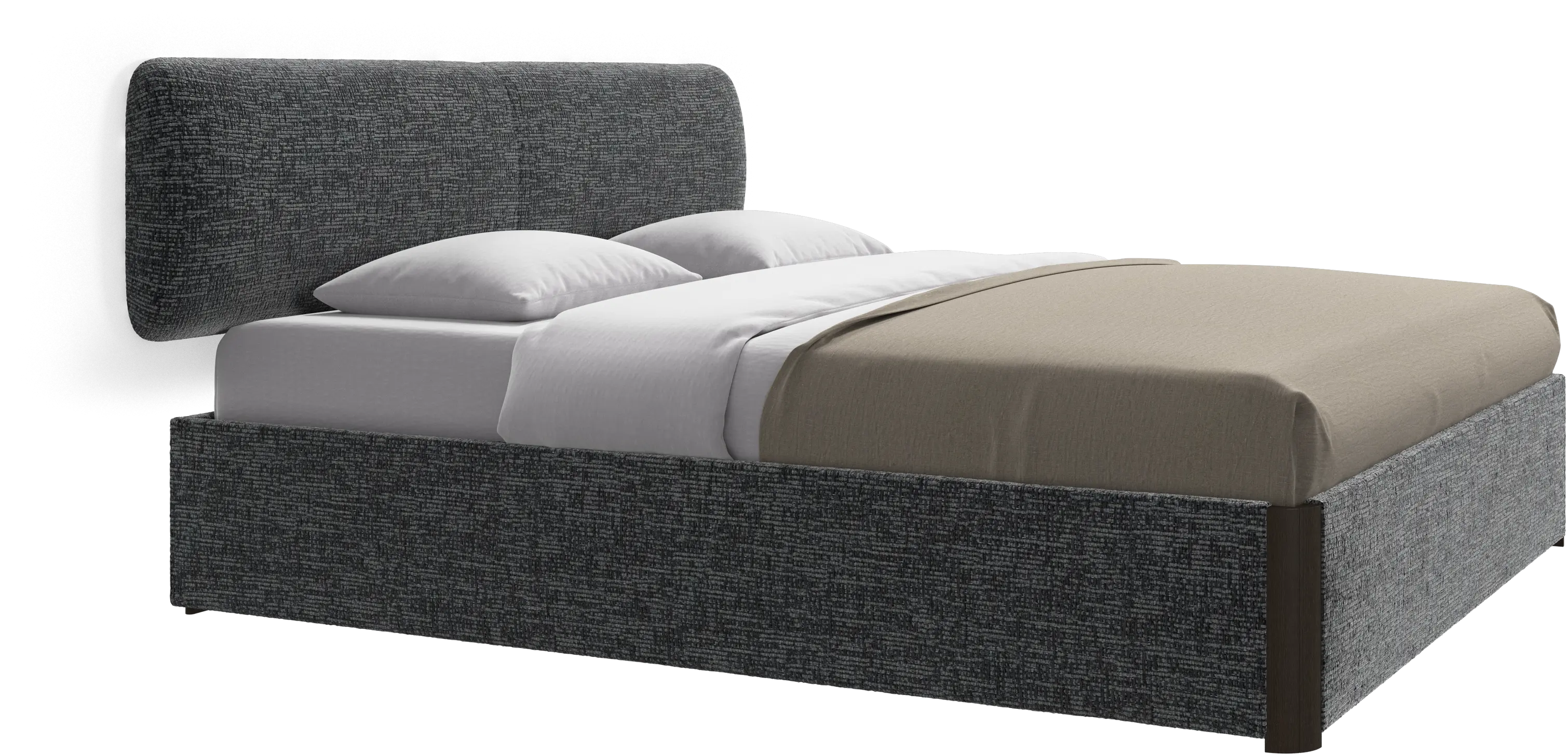 Element bed, wall-mounted headboard, with slats, excl. mattress