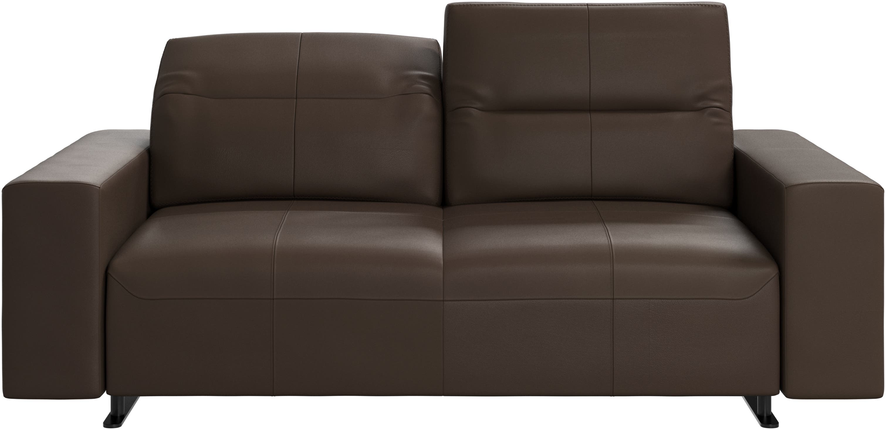 Hampton sofa med justerbar ryg og opbevaring i venstre side