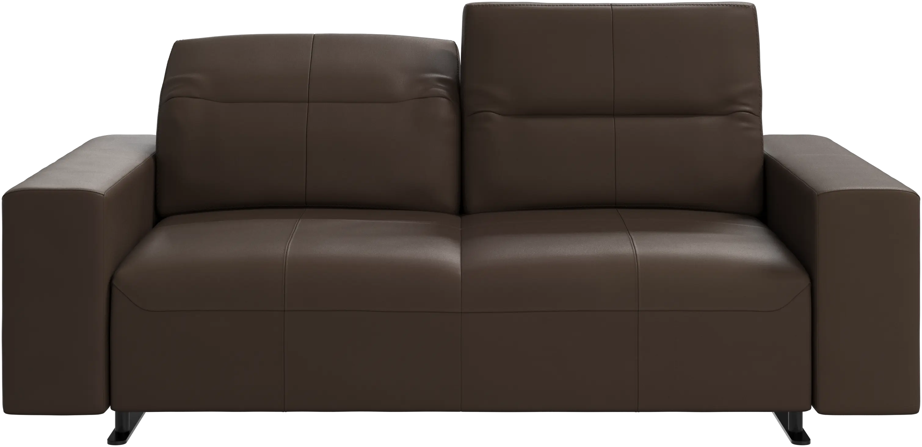 Hampton sofa with adjustable back and storage on the left side