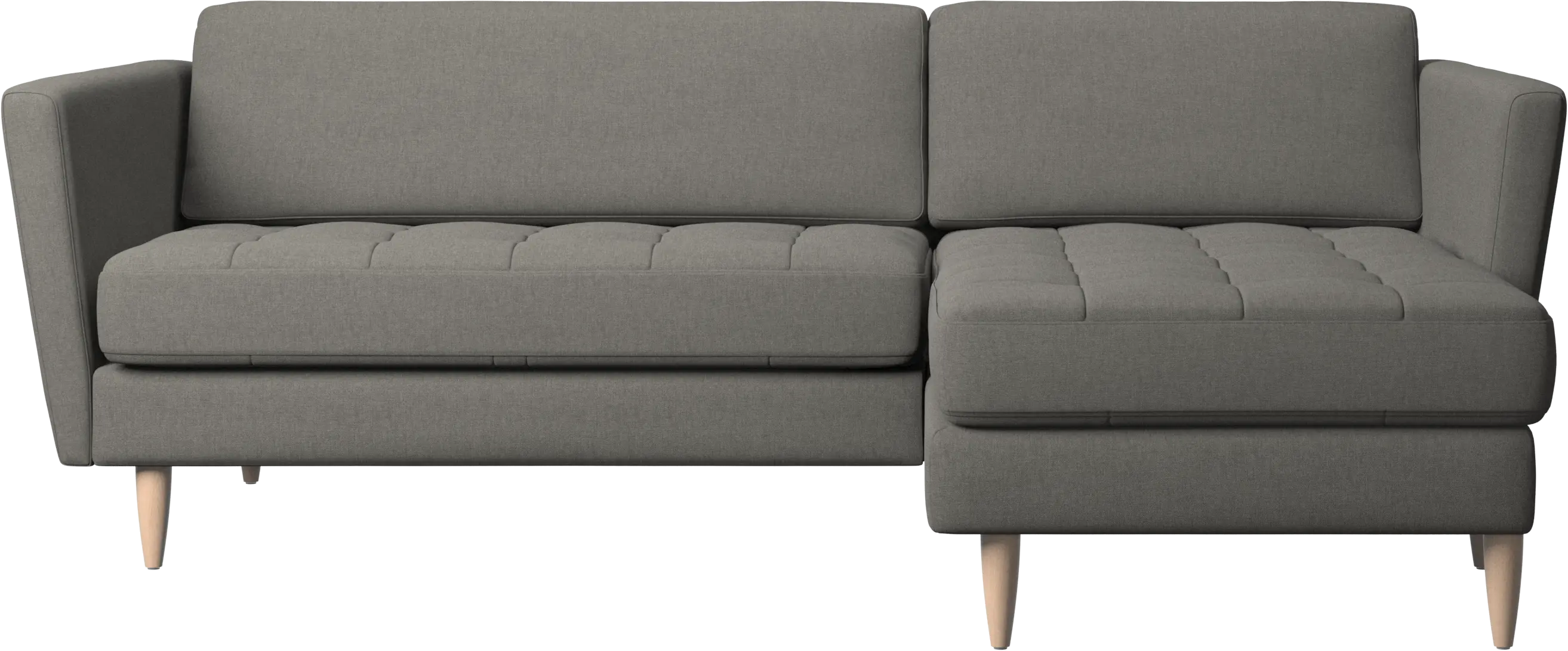 Osaka sofa with resting unit, tufted seat