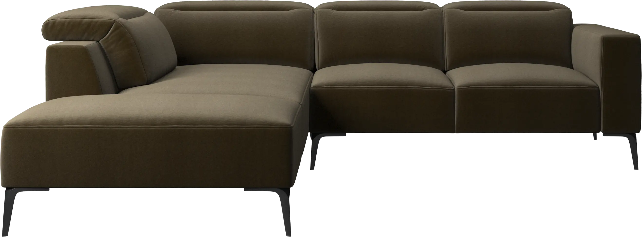 Zürich corner sofa with lounging unit
