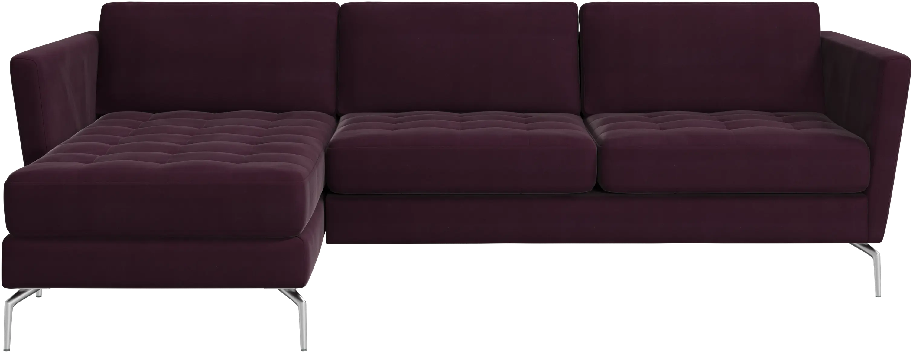 Osaka sofa with resting unit, tufted seat