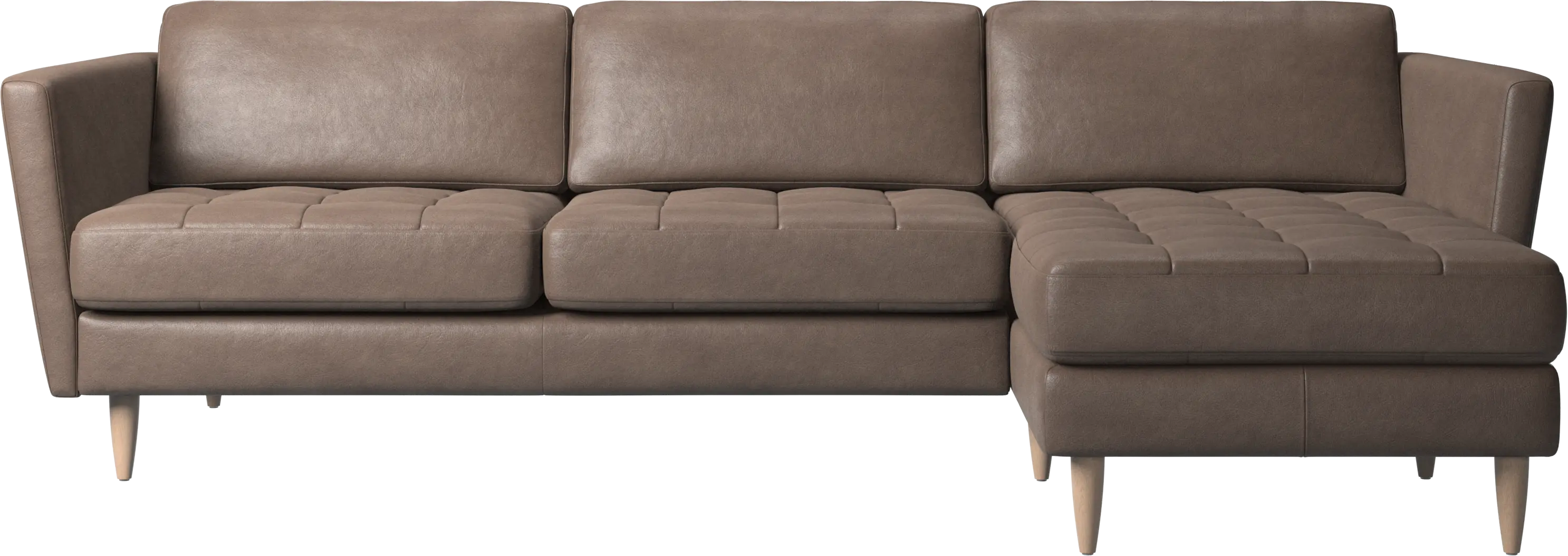 Osaka sofa with resting unit, tufted seat