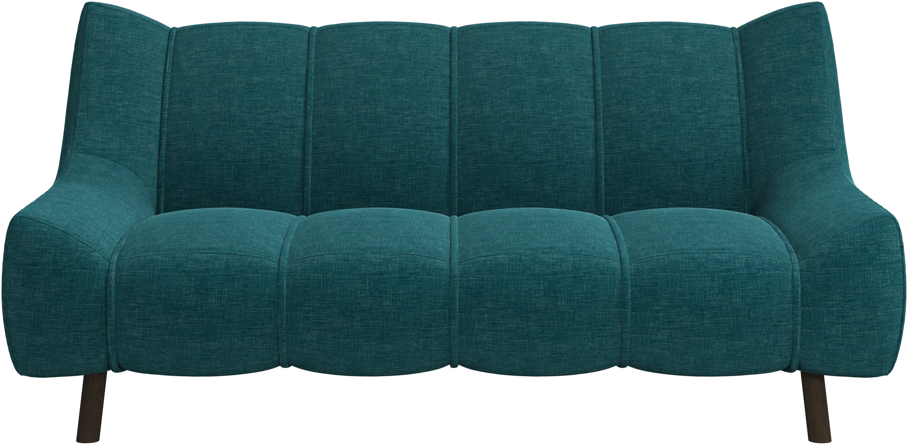 Nawabari 2 seater sofa, wooden leg