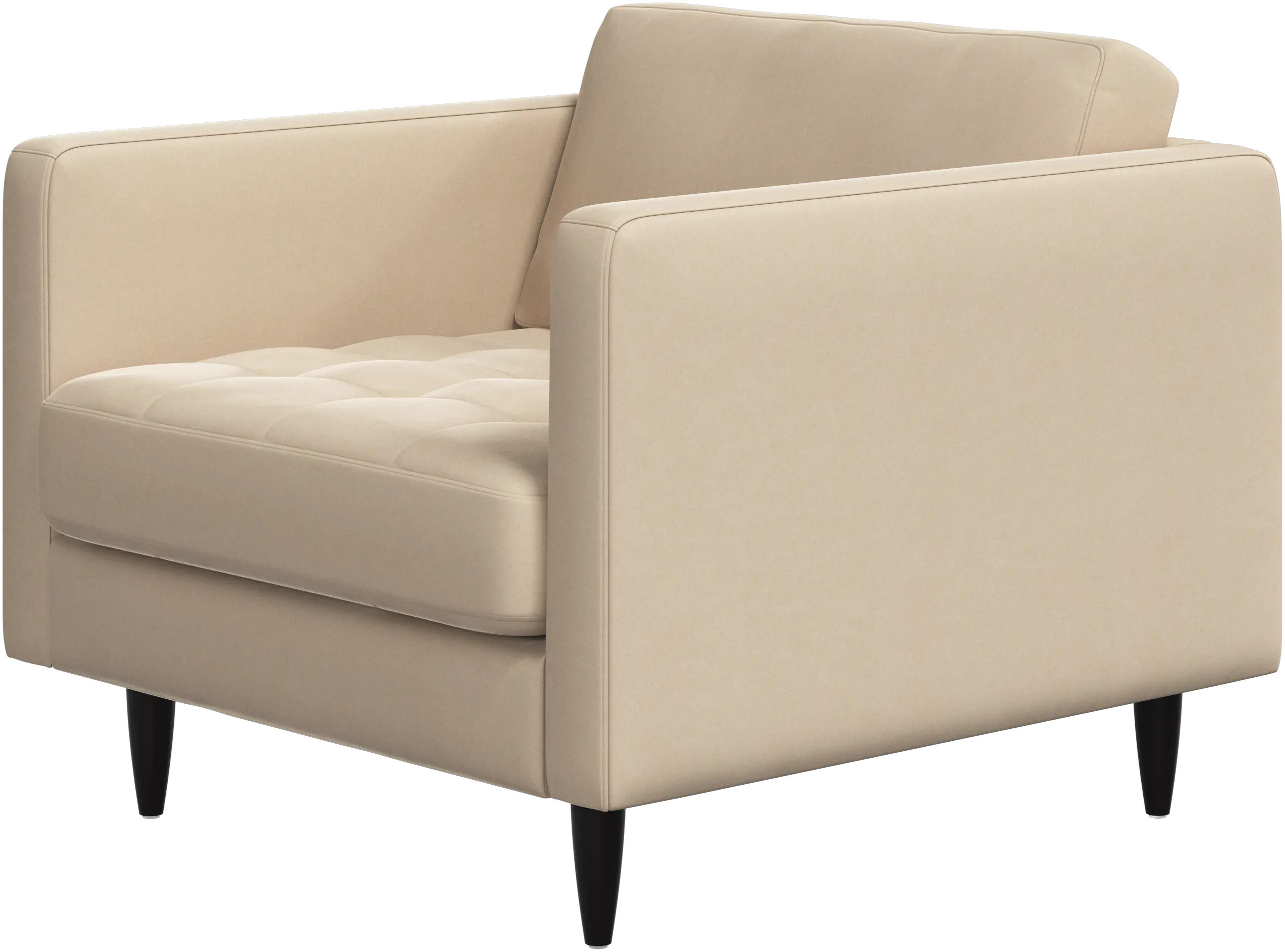 Osaka chair, tufted seat