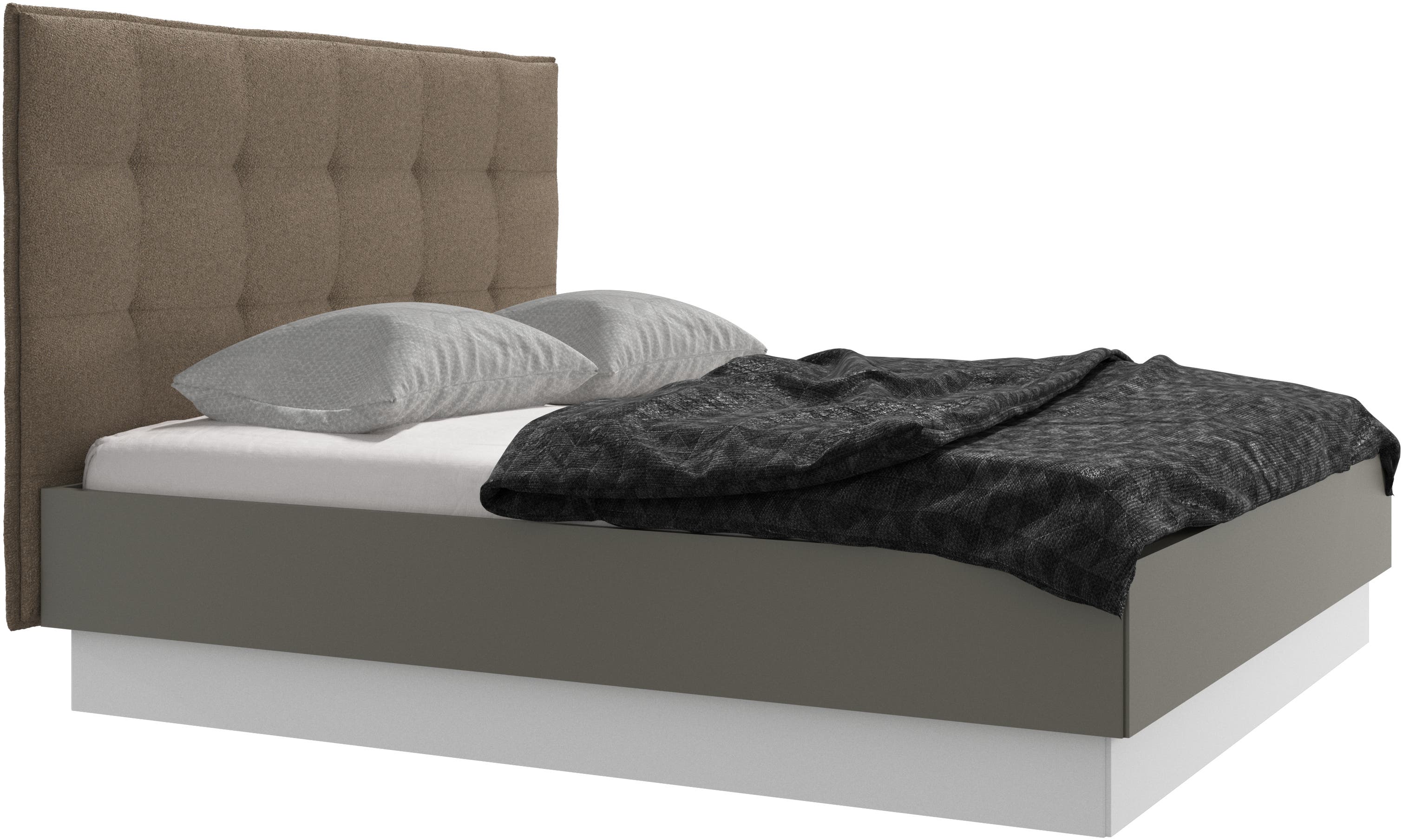 Lugano Bett mit Lattenrost und Staufach unter hochklappbarer Liegefläche, Matratze gegen Aufpreis
