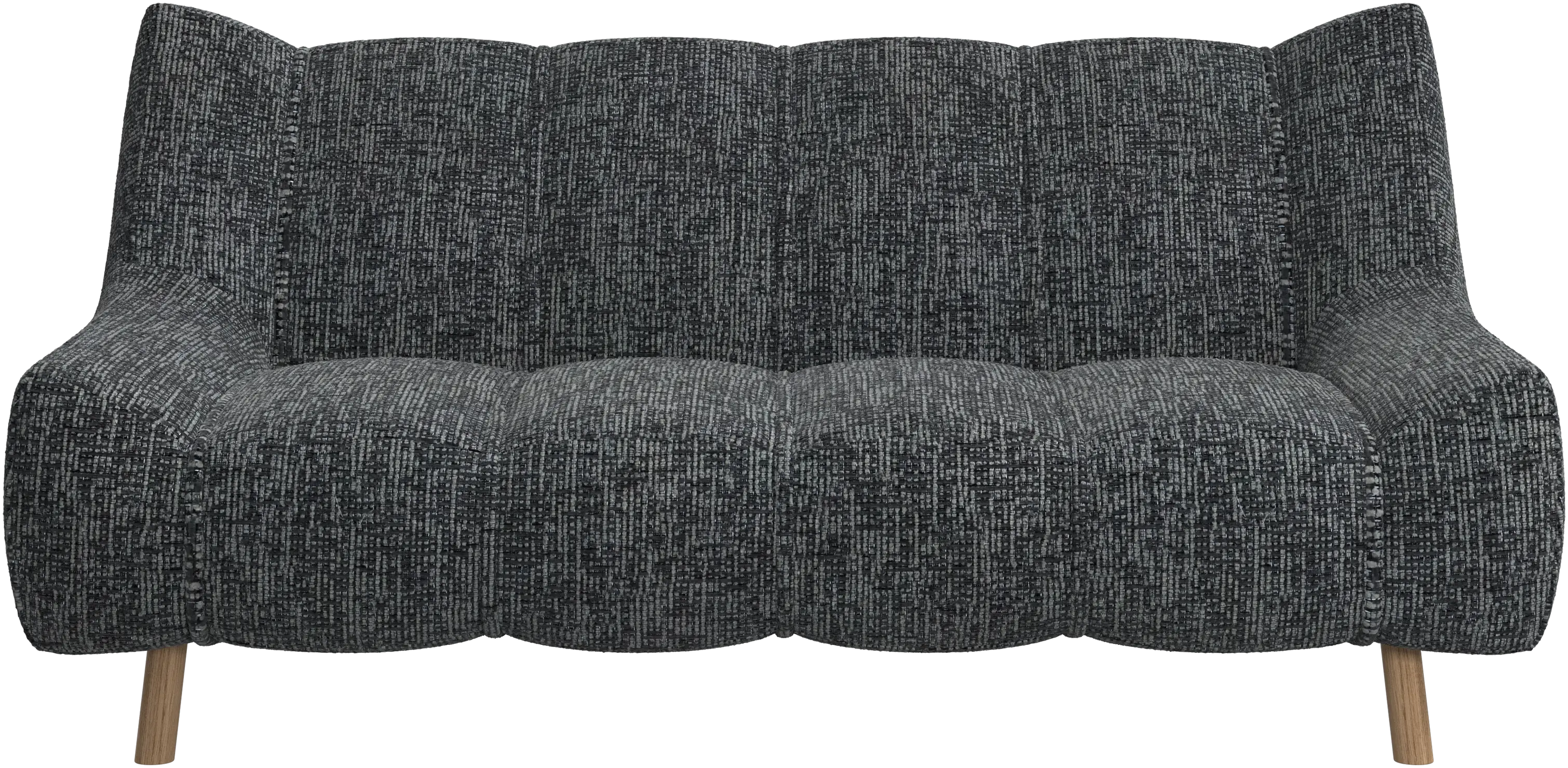 Nawabari 2 seater sofa, wooden leg