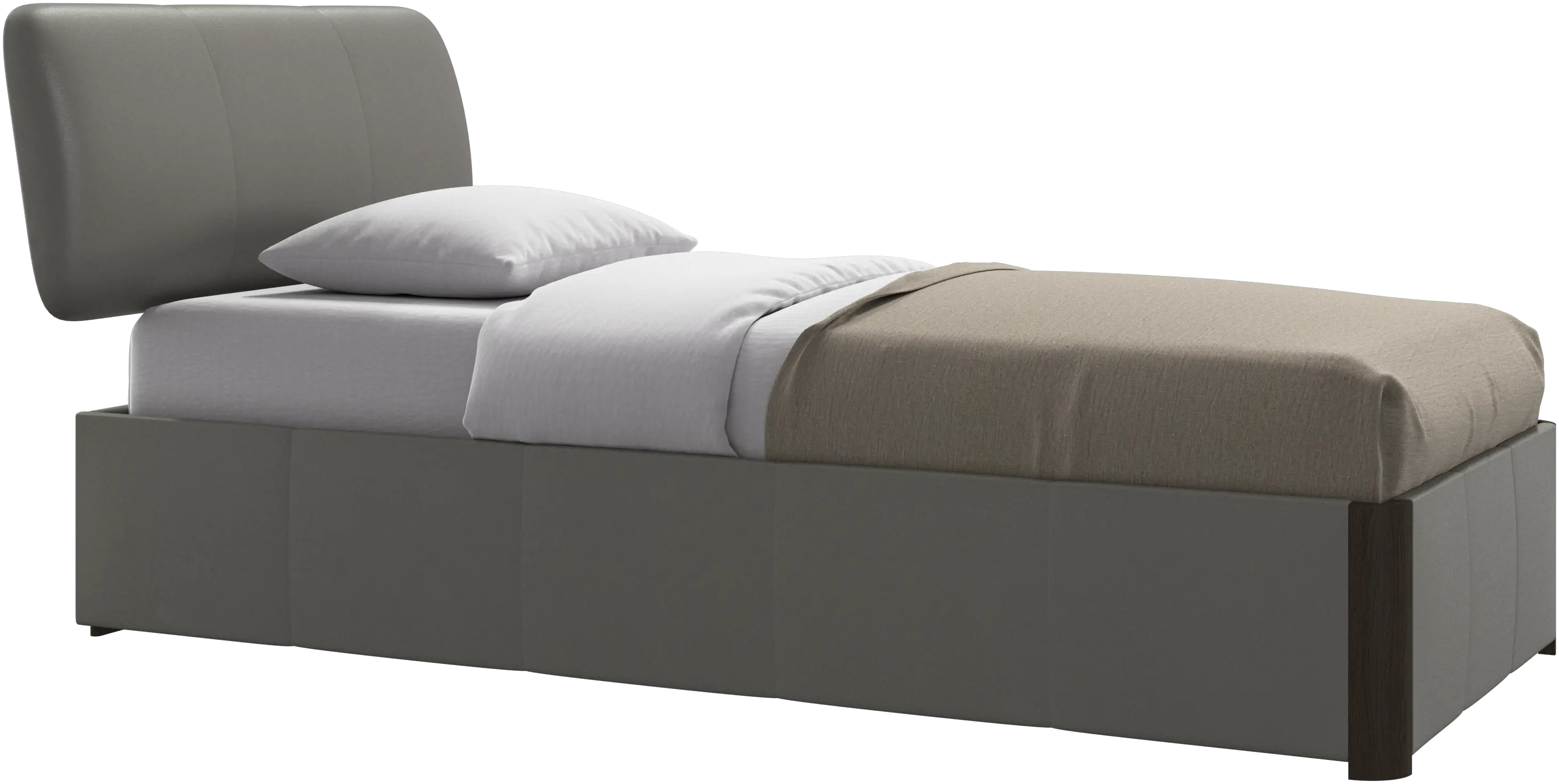 Element bed, bed-mounted headboard, with slats, excl. mattress