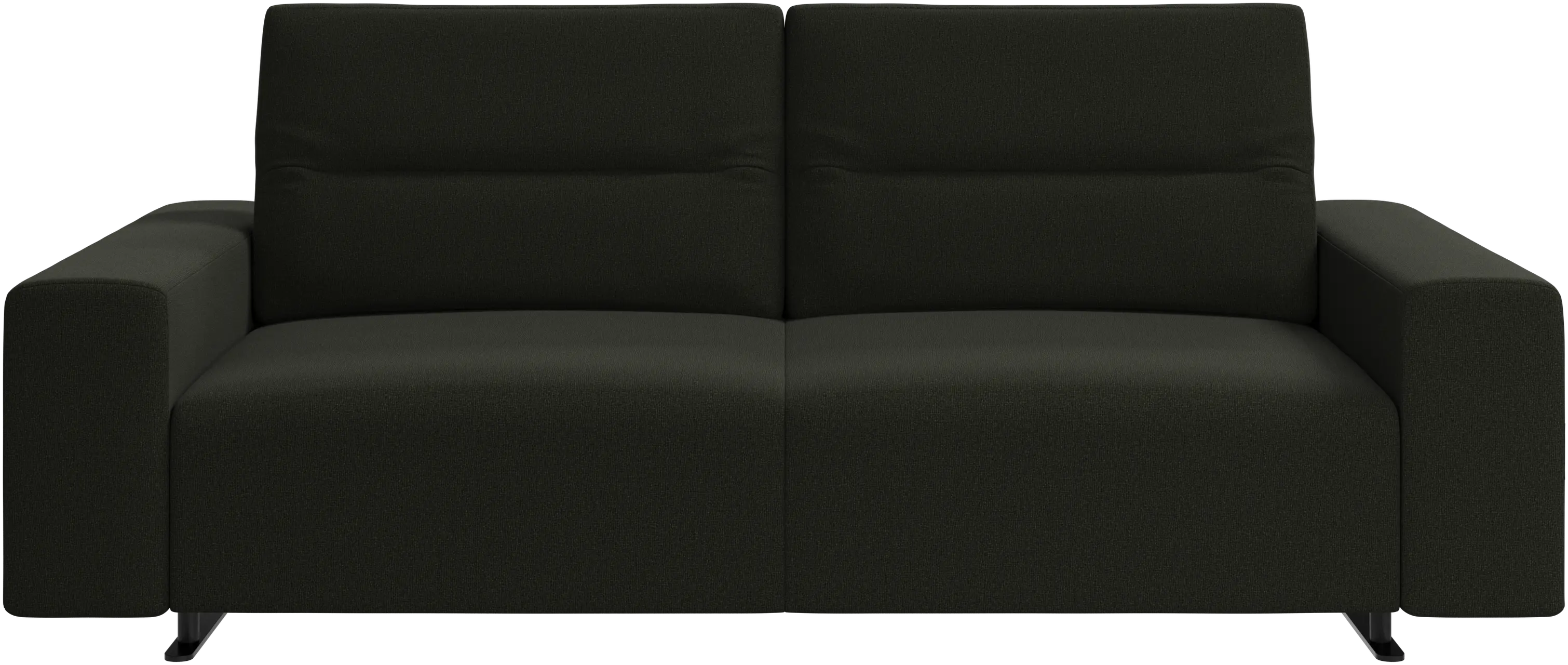 Hampton sofa with adjustable back and storage on the left side