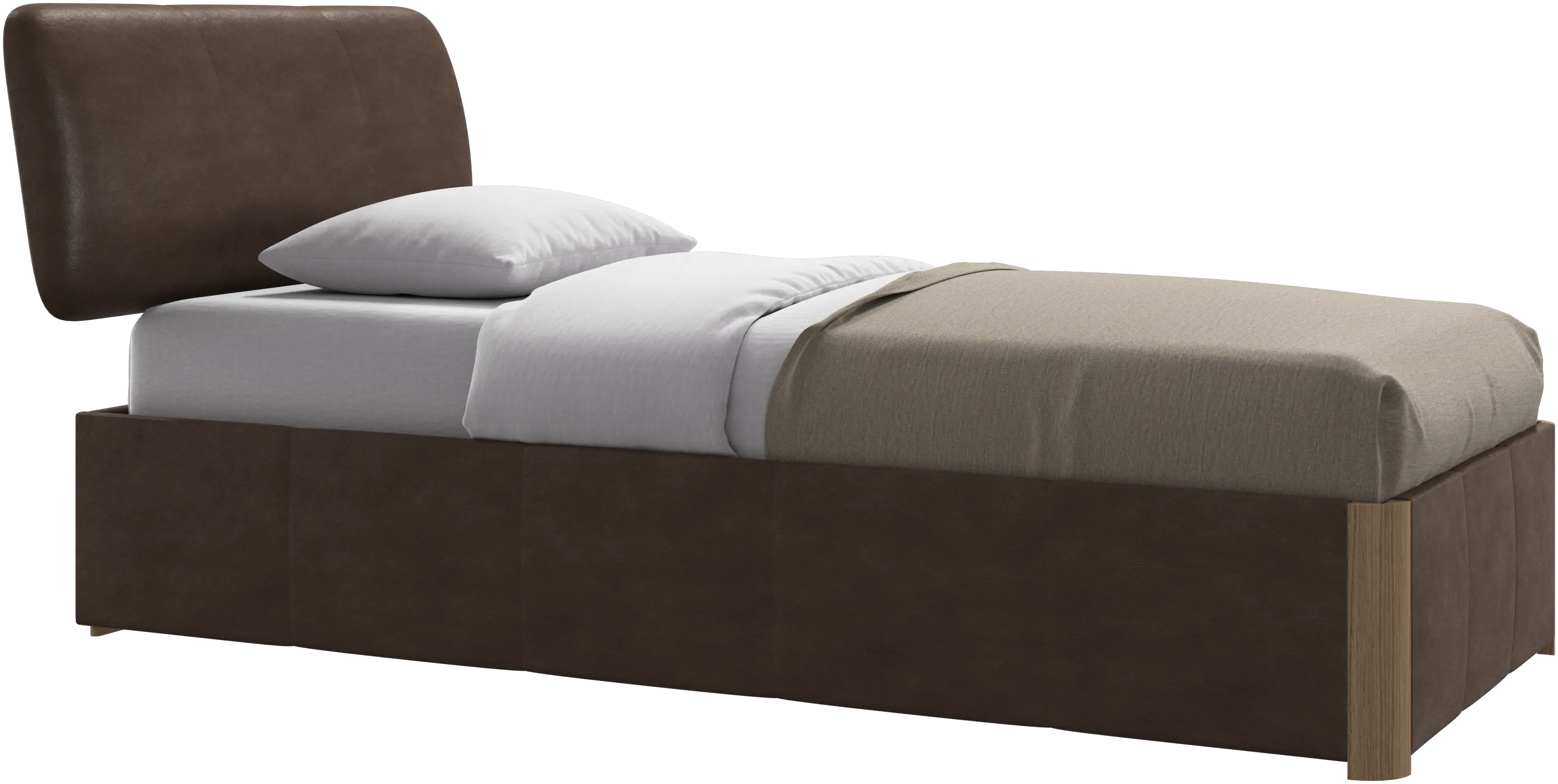 Element bed, bed-mounted headboard, without slats, excl. mattress