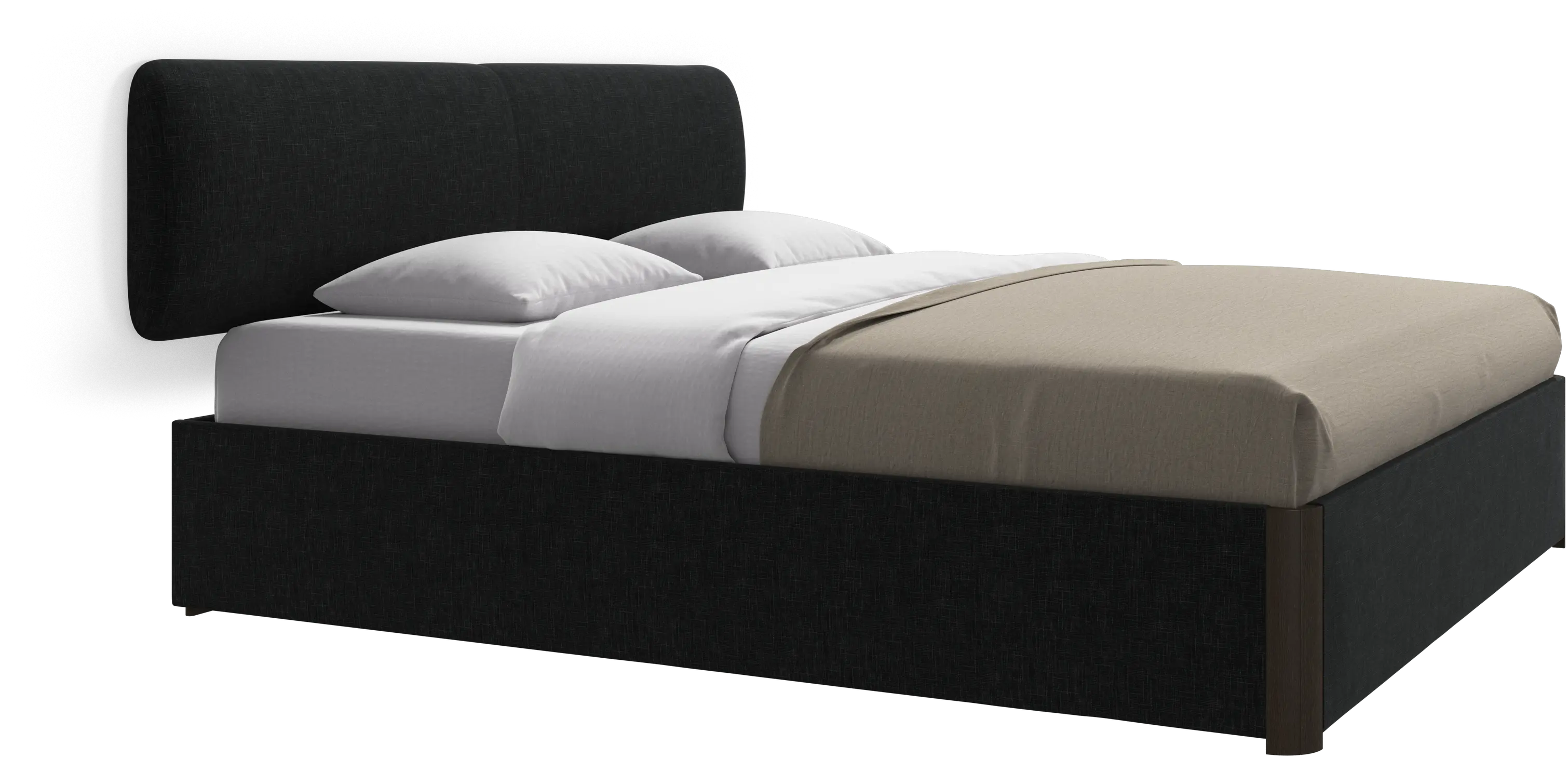 Element bed, wall-mounted headboard, with slats, excl. mattress
