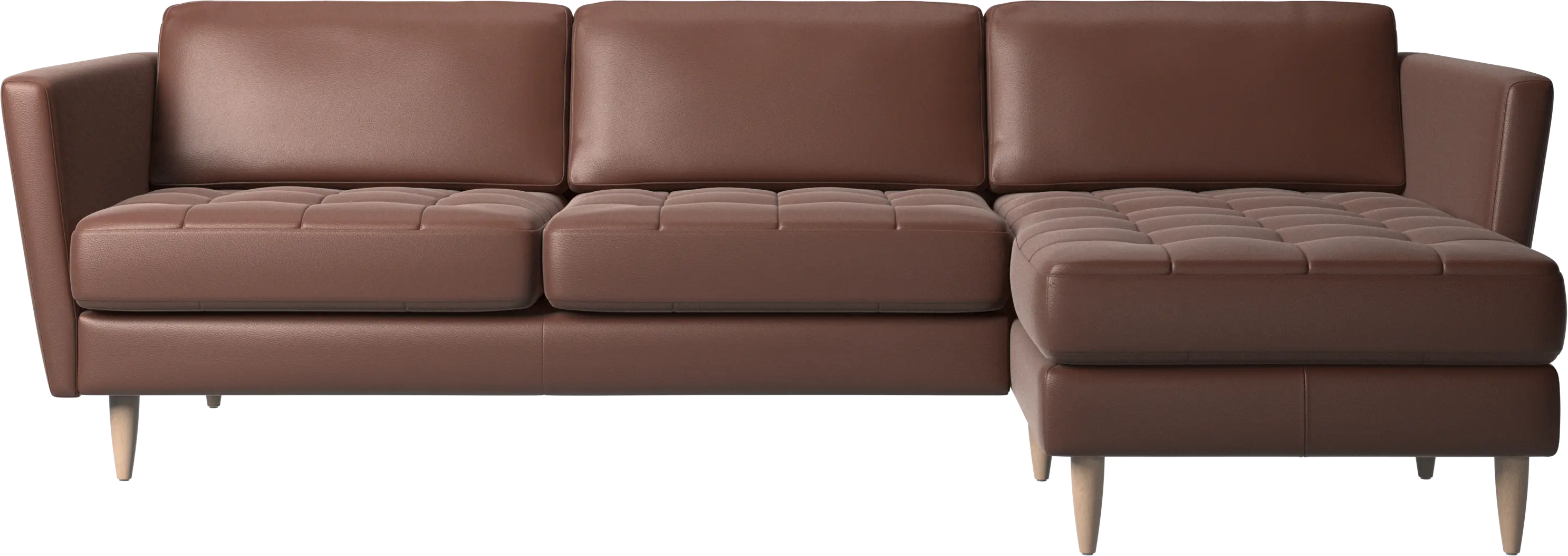 Osaka sofa with resting unit, tufted seat