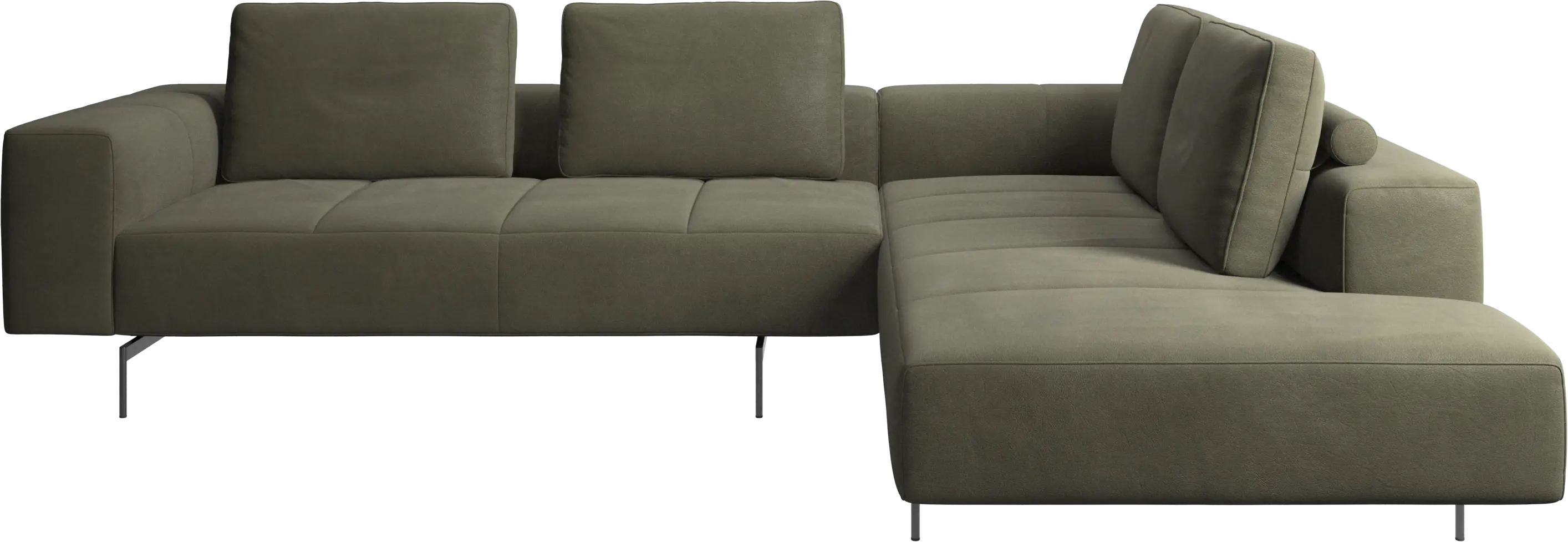 Amsterdam corner sofa with lounging unit