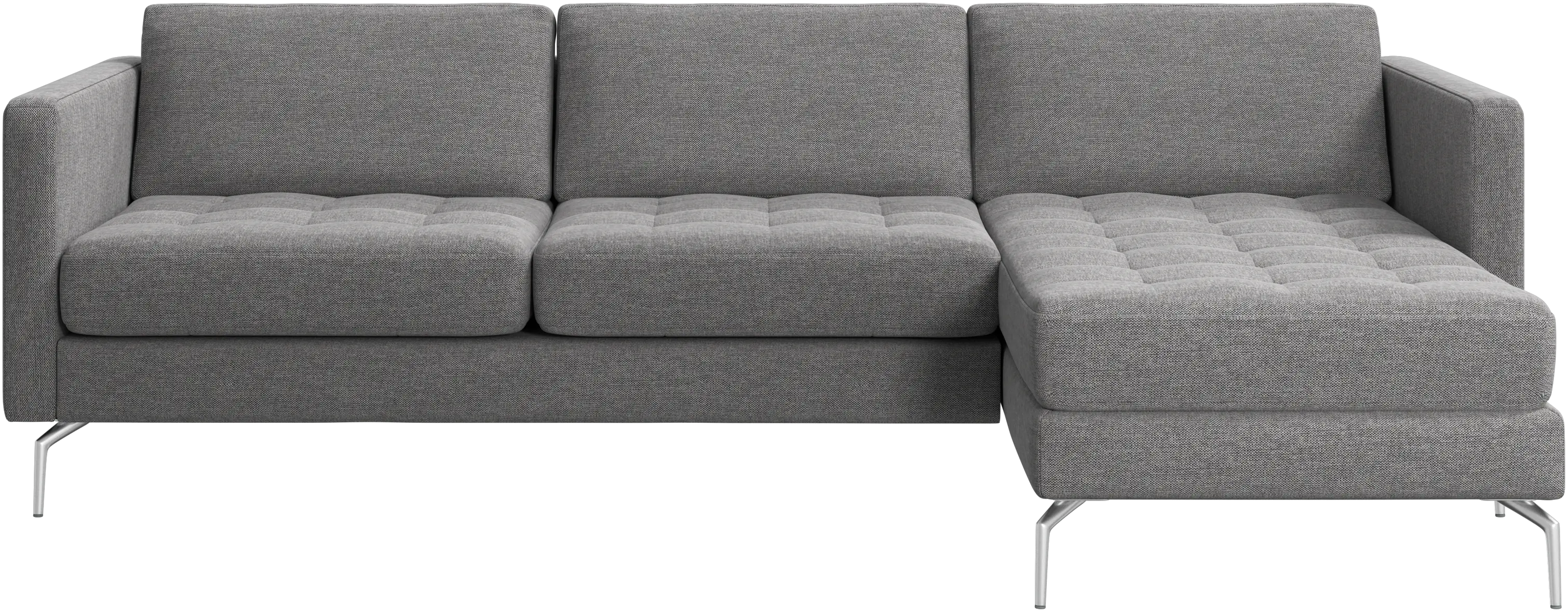Osaka sofa with resting unit, tufted seat