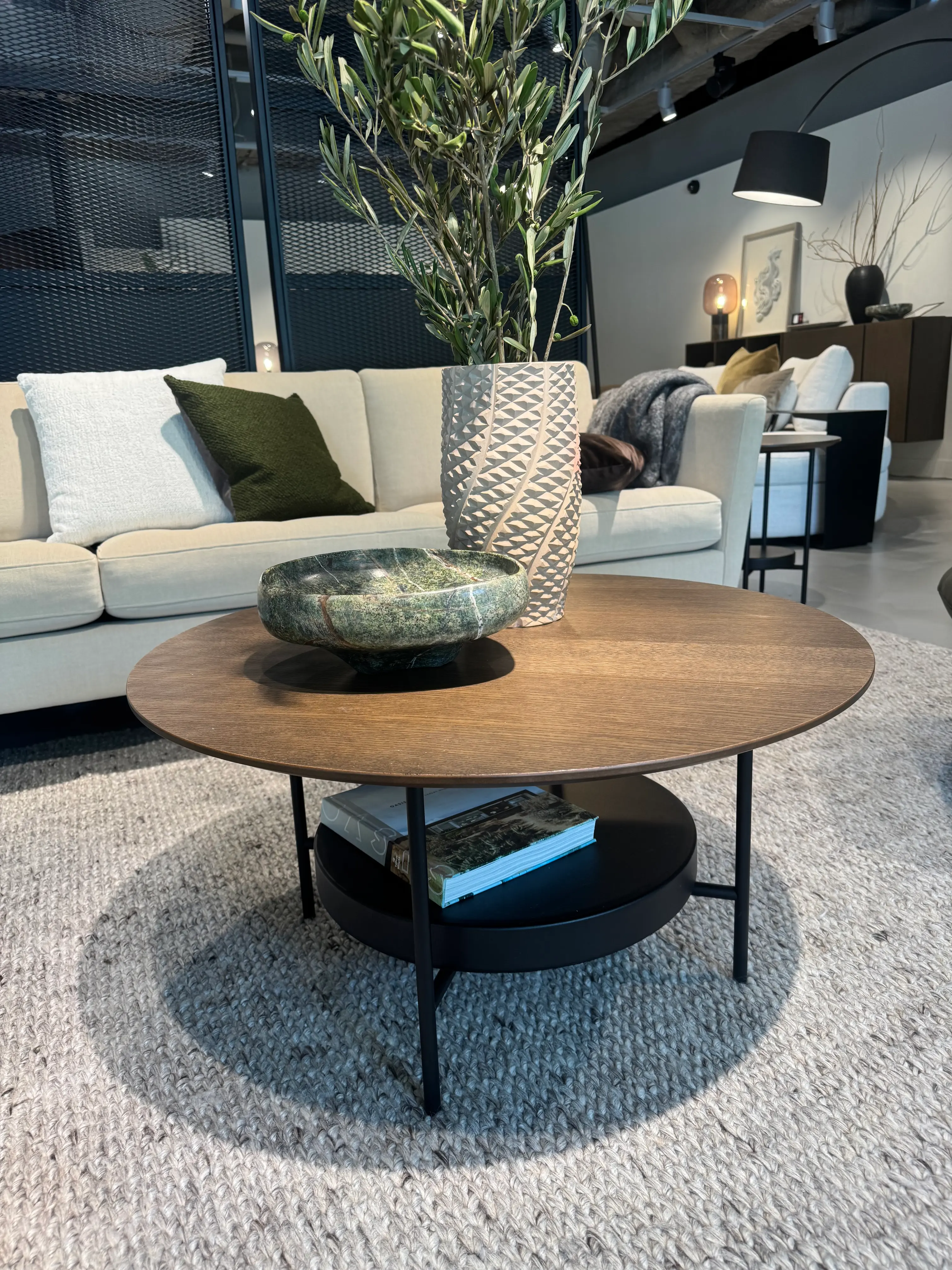 Coffee tables Madrid coffee table, dark oak/ matt black