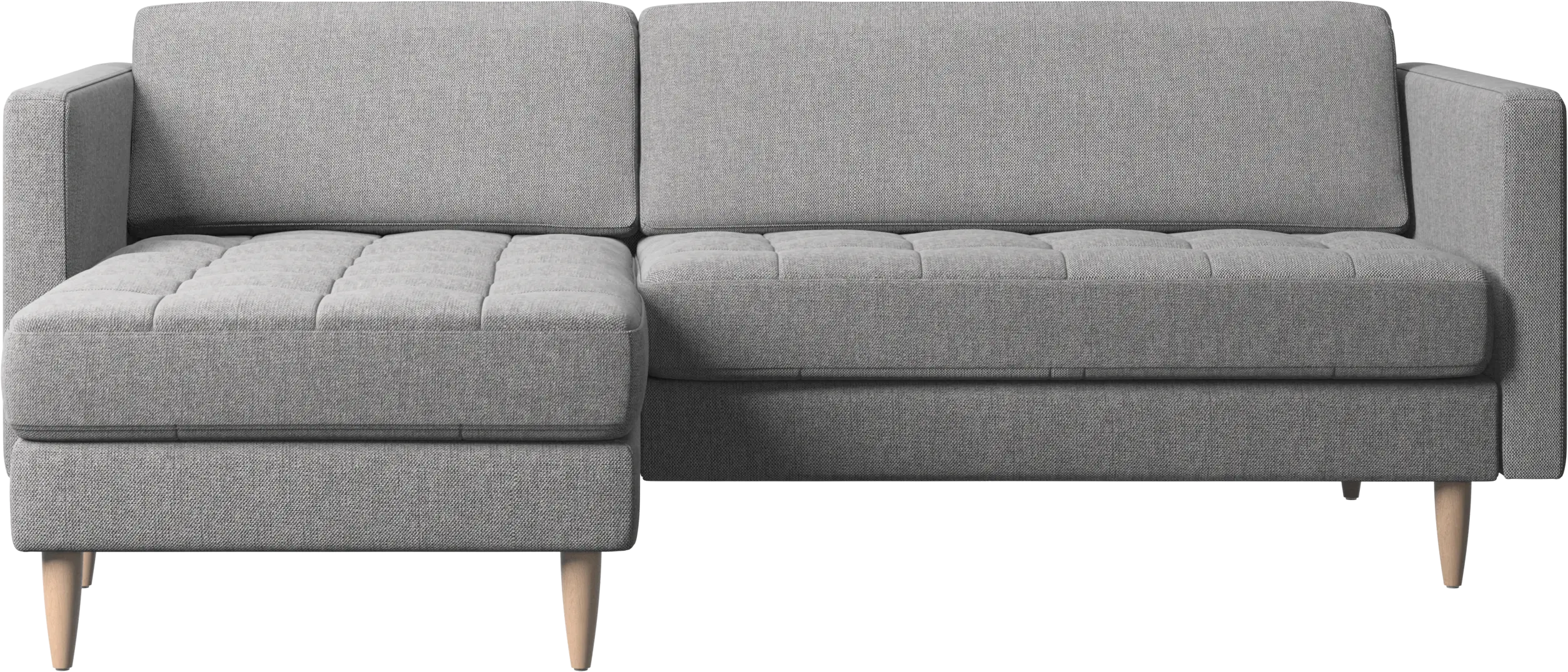 Osaka sofa with resting unit, tufted seat