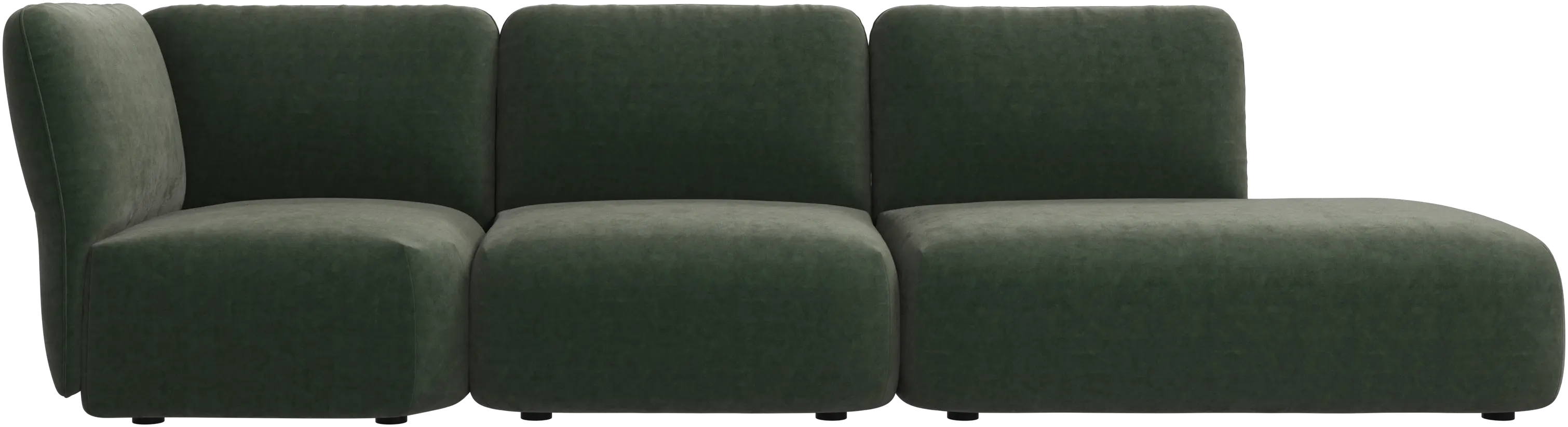 Paraggi sofa with lounging unit left