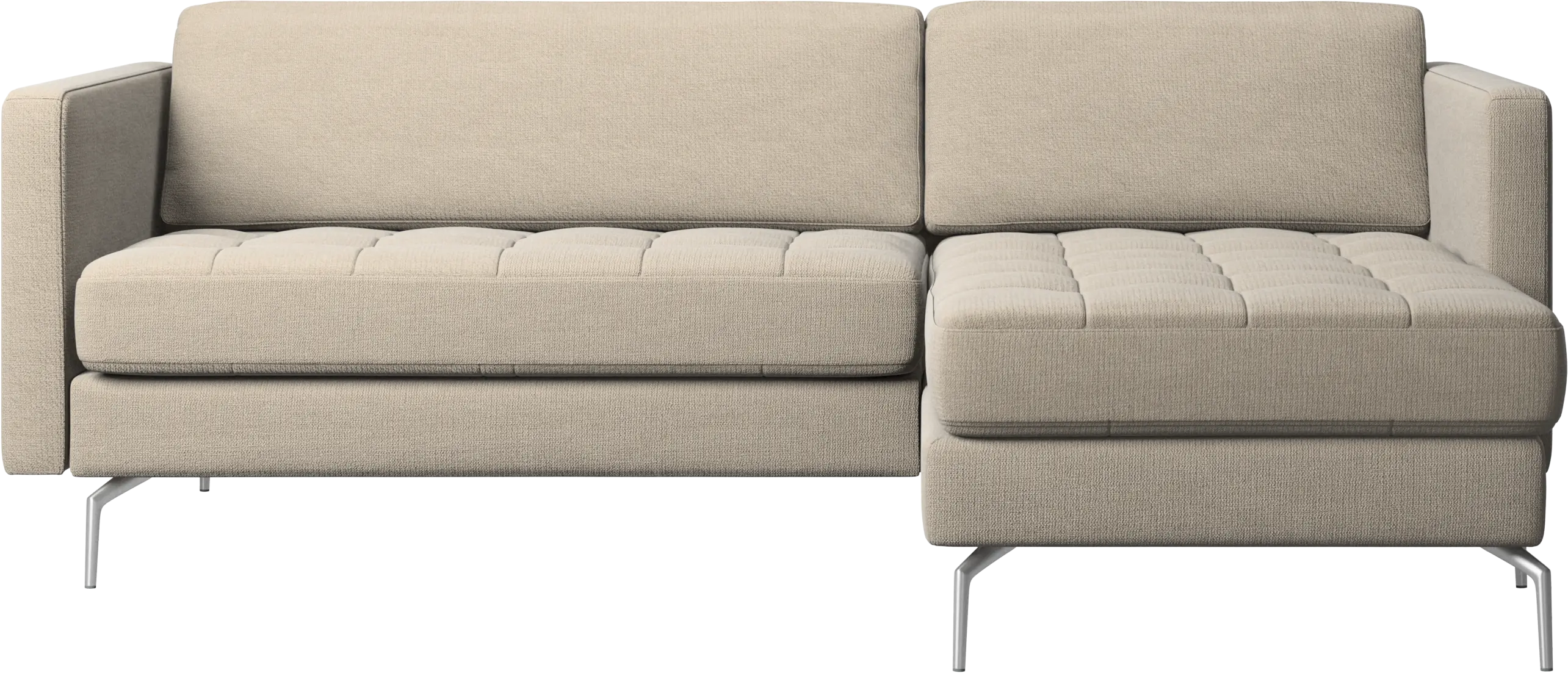 Osaka sofa with resting unit, tufted seat