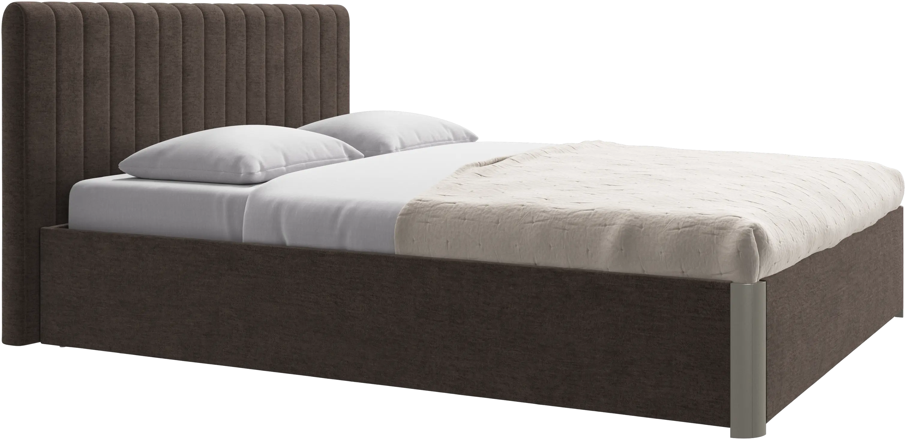 Element bed, bed-mounted headboard, with slats, excl. mattress