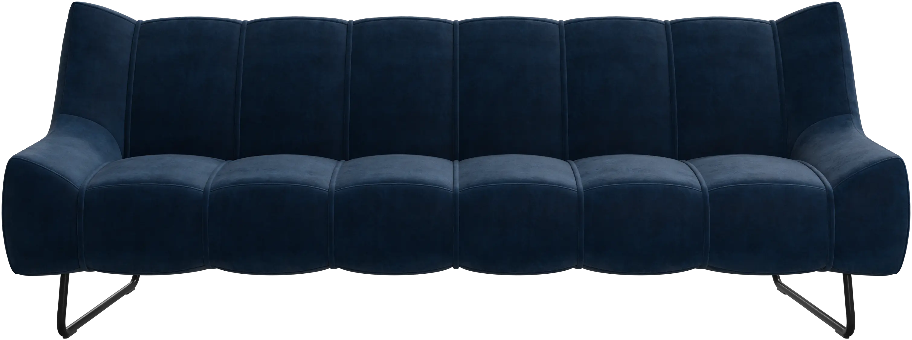 Sofá Nawabari de 3 plazas, patas altas