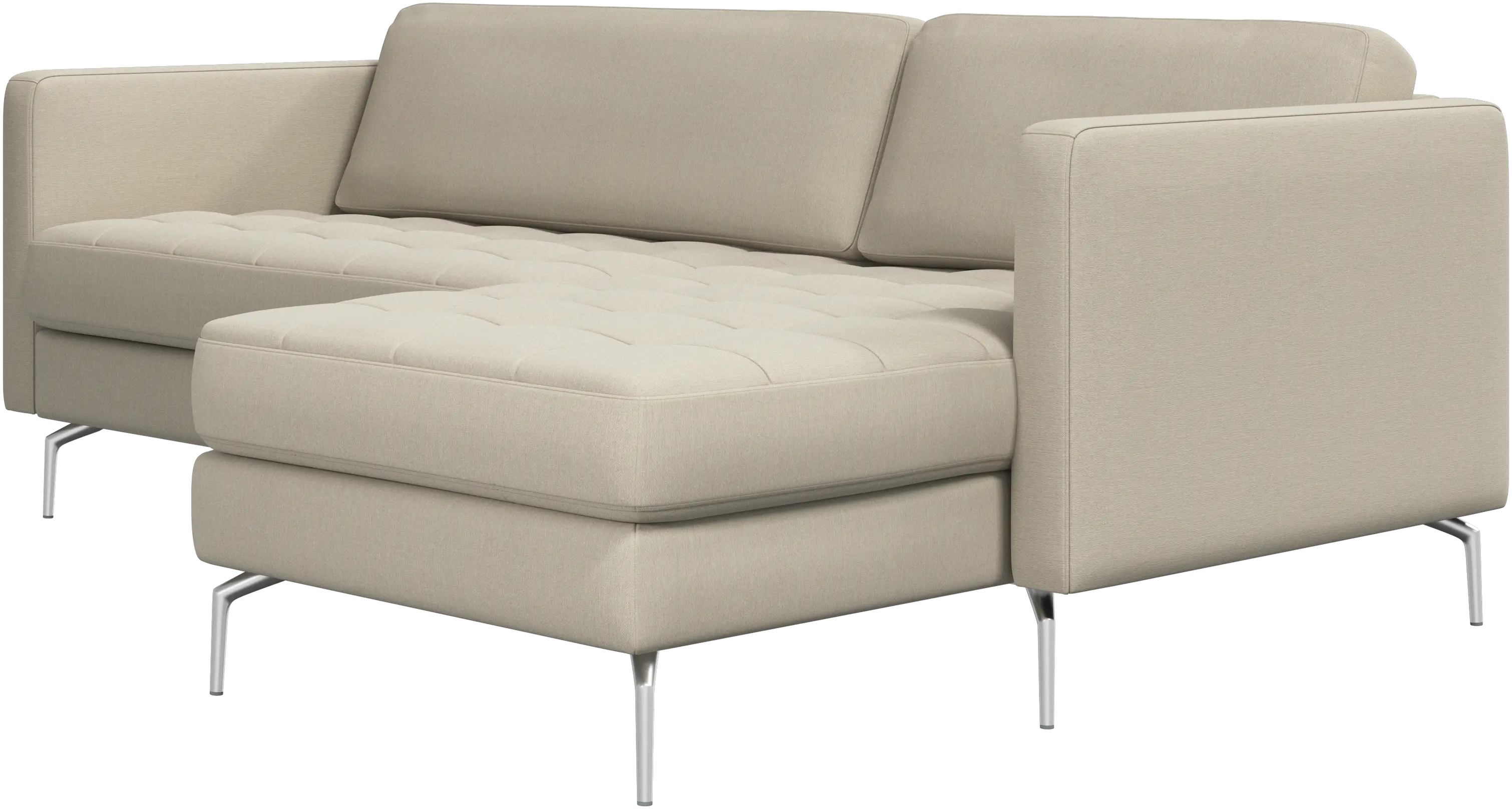 Osaka sofa with resting unit, tufted seat