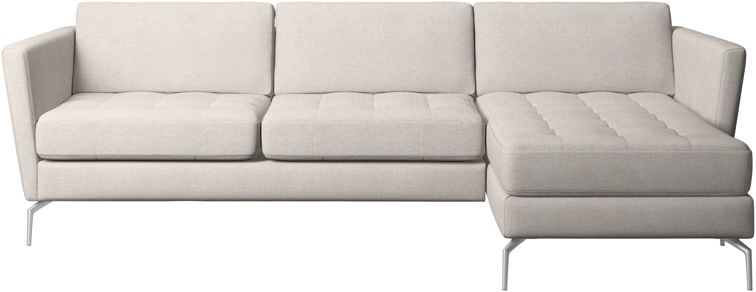 Osaka sofa with resting unit, tufted seat