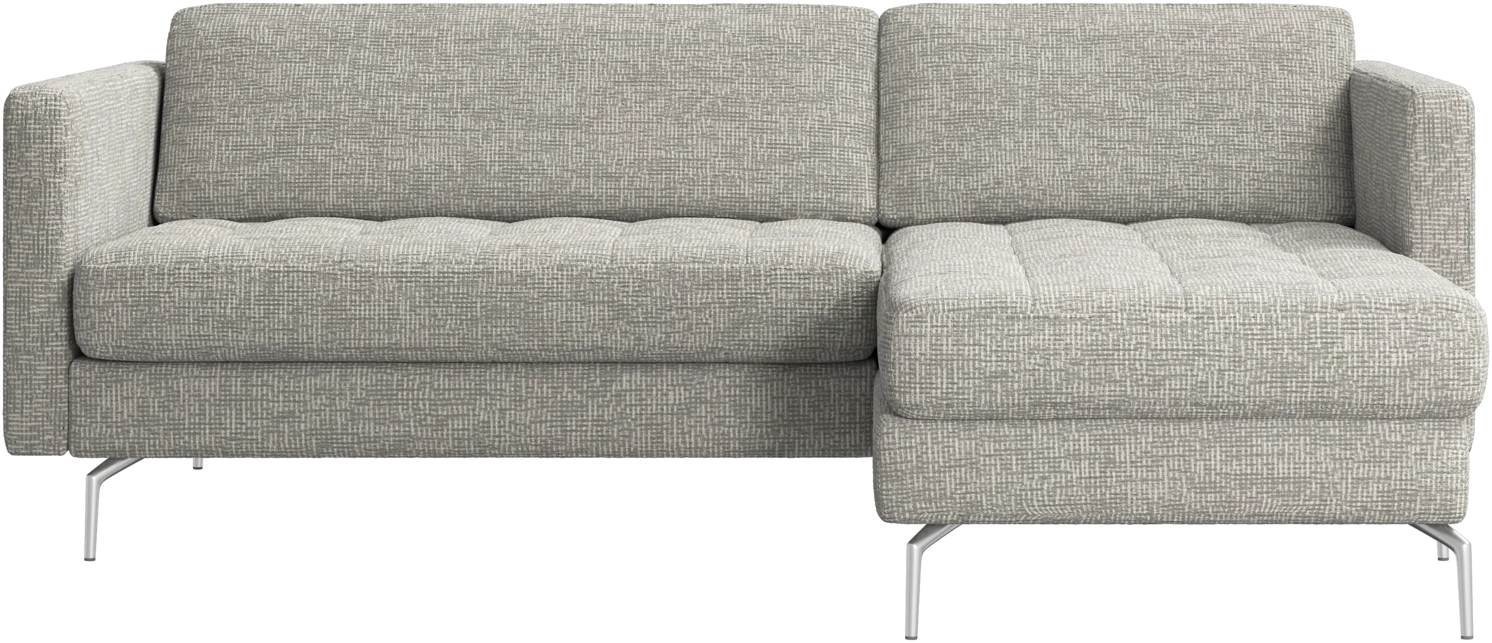 Osaka sofa with resting unit, tufted seat