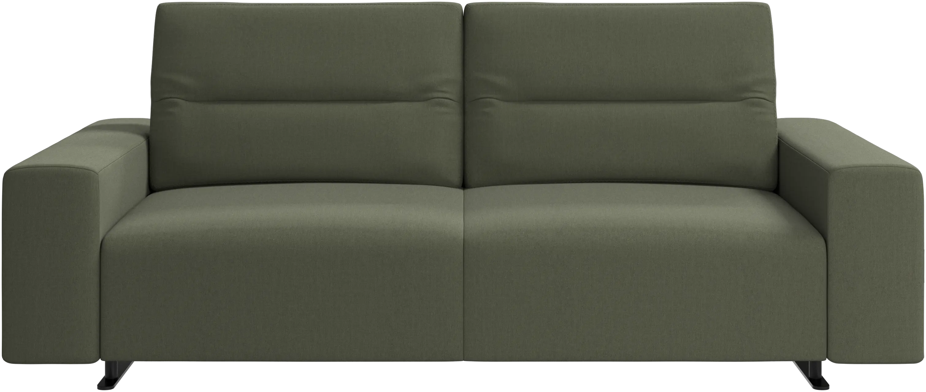 Hampton sofa with adjustable back and storage on the left side