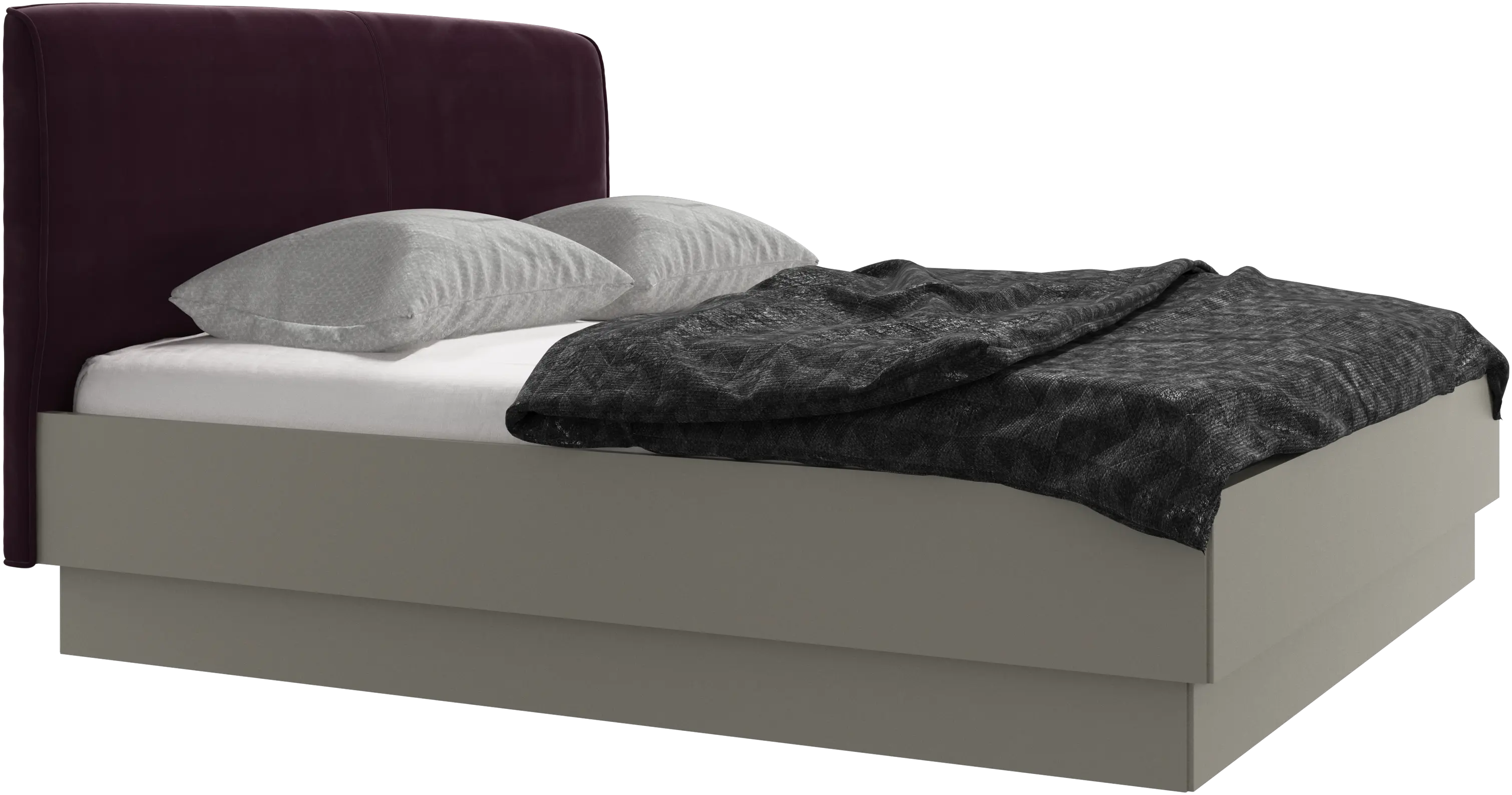 Houston, upholstered bed with storage