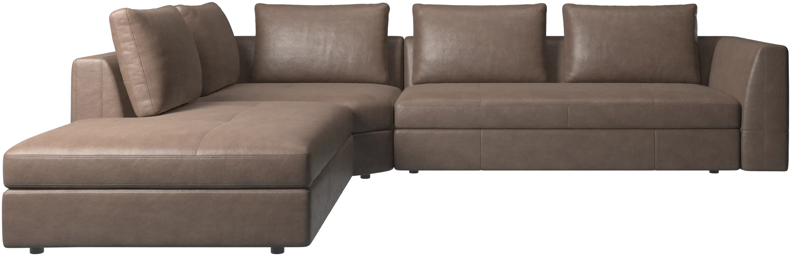 Bergamo corner sofa with lounging unit