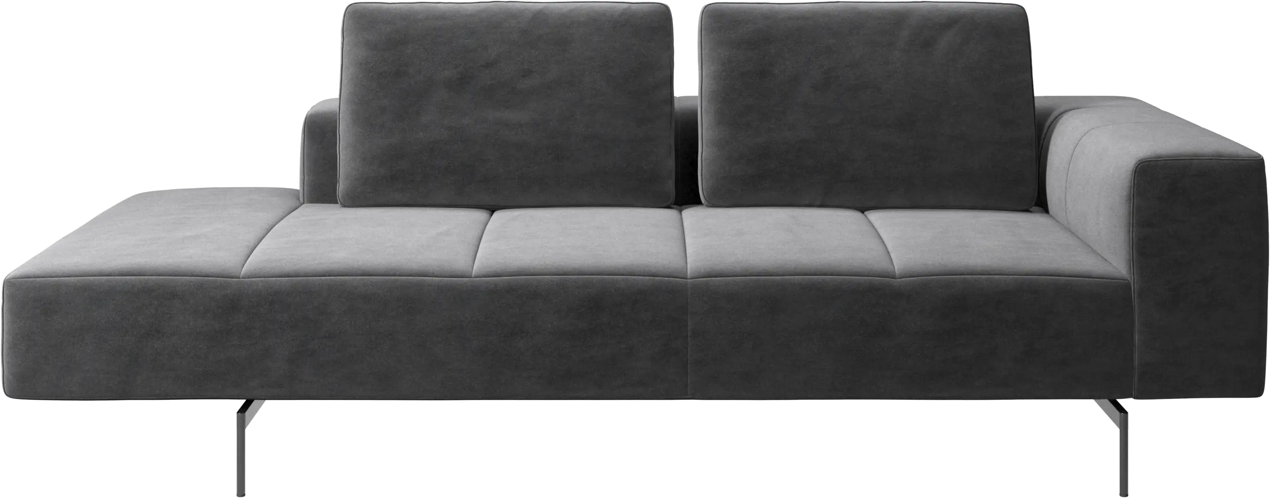 Amsterdam resting module for sofa, armrest right, open end left