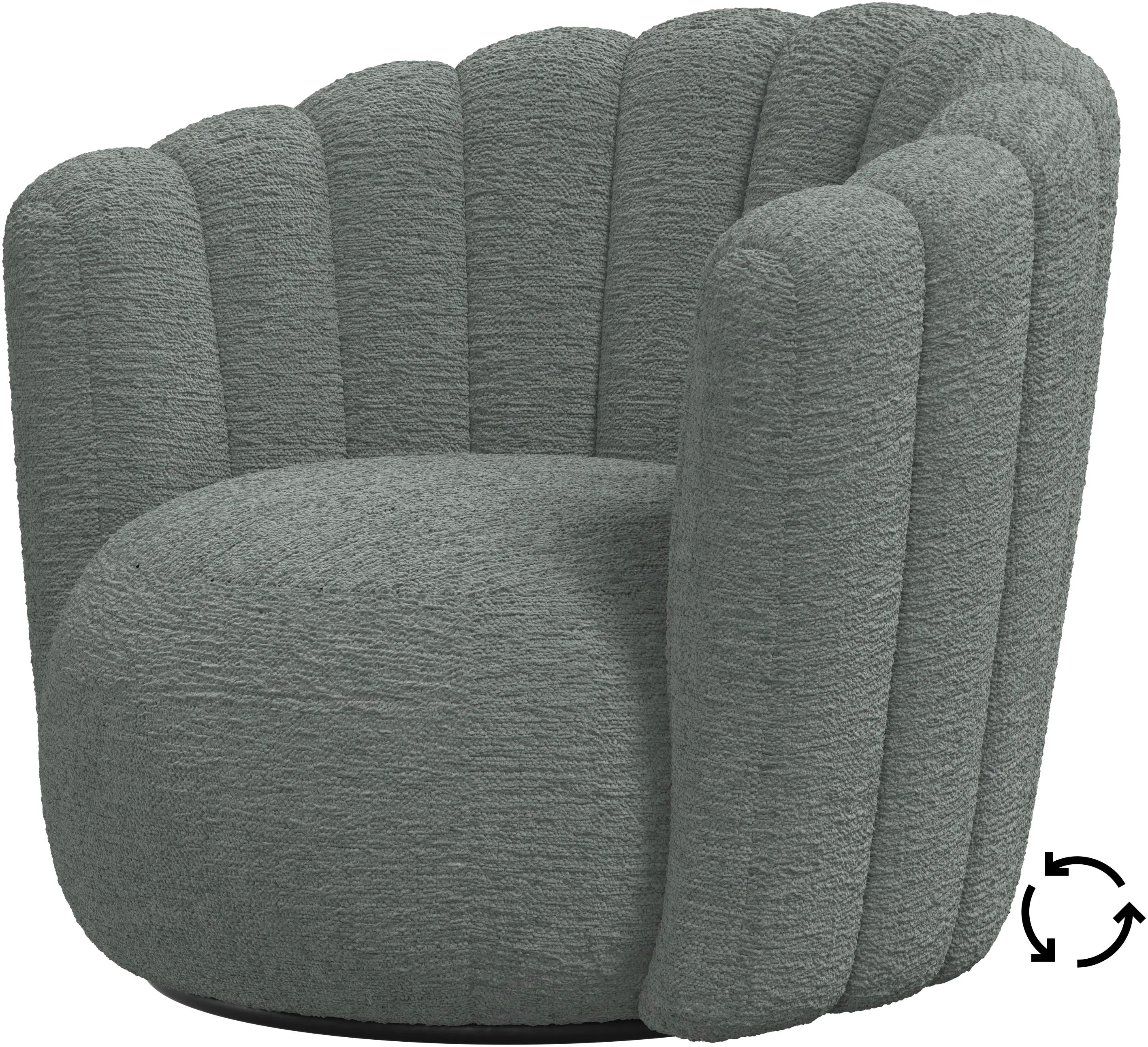 Sweet Art armchair with swivel function