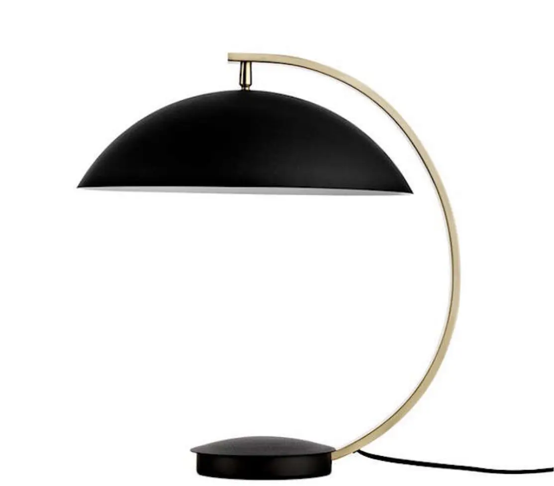 Lamps Lampe Shelter métal noir avec bras en laiton -30% Emporté du magasin