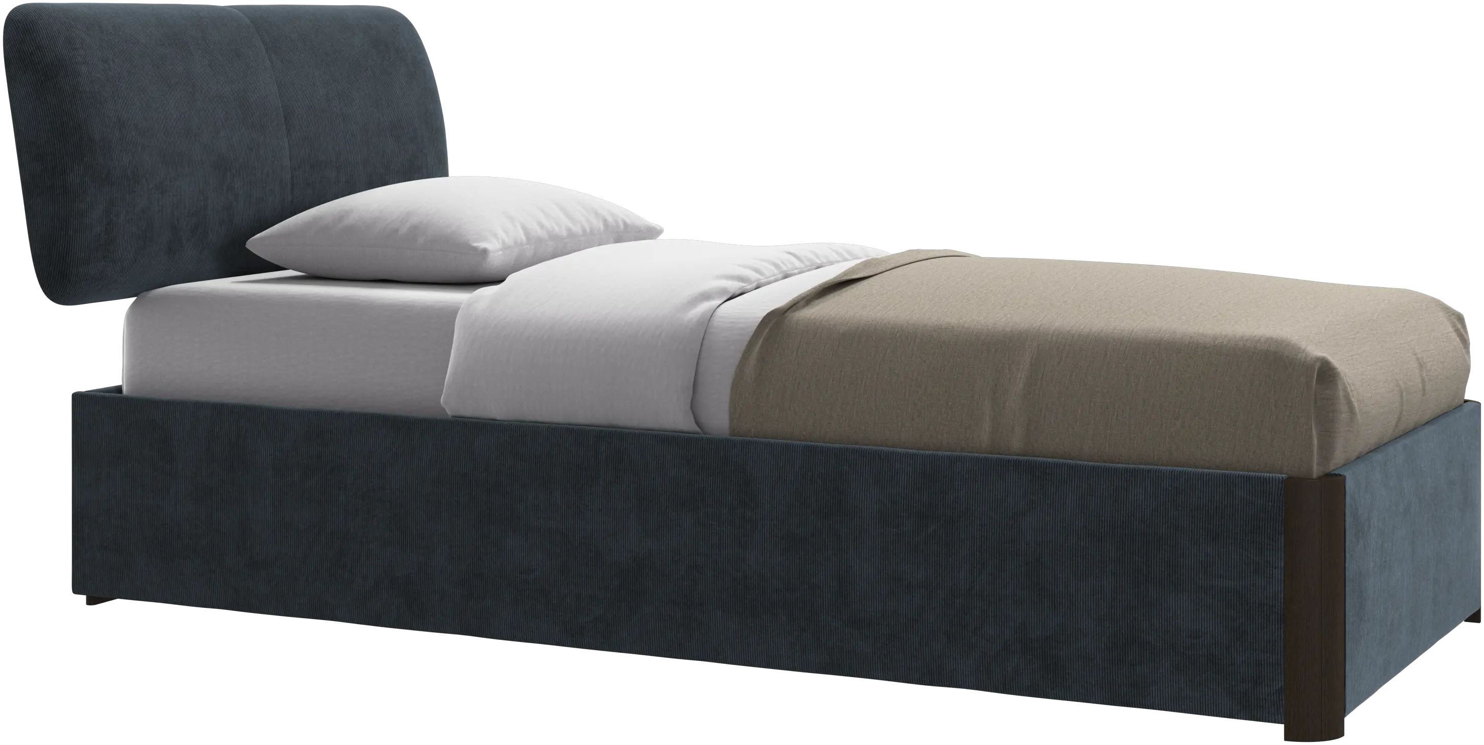 Element bed, bed-mounted headboard, without slats, excl. mattress