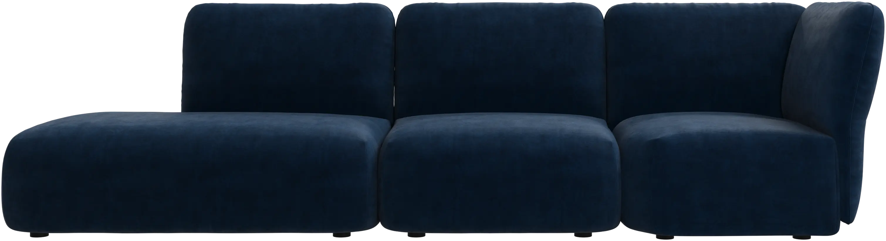 Paraggi sofa with lounging unit right