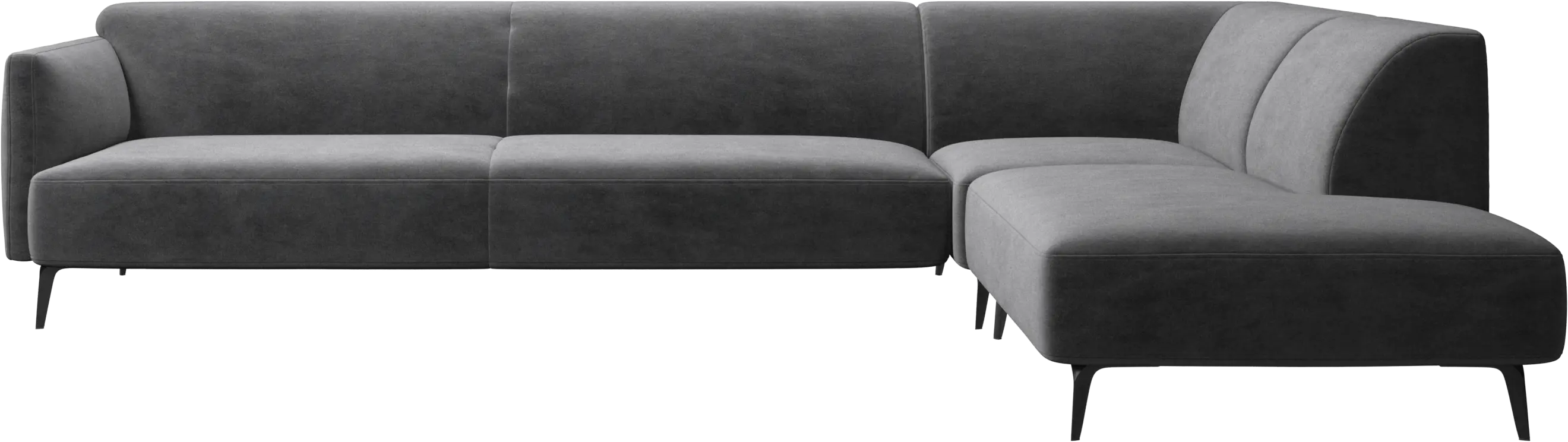Modena corner sofa with lounging unit