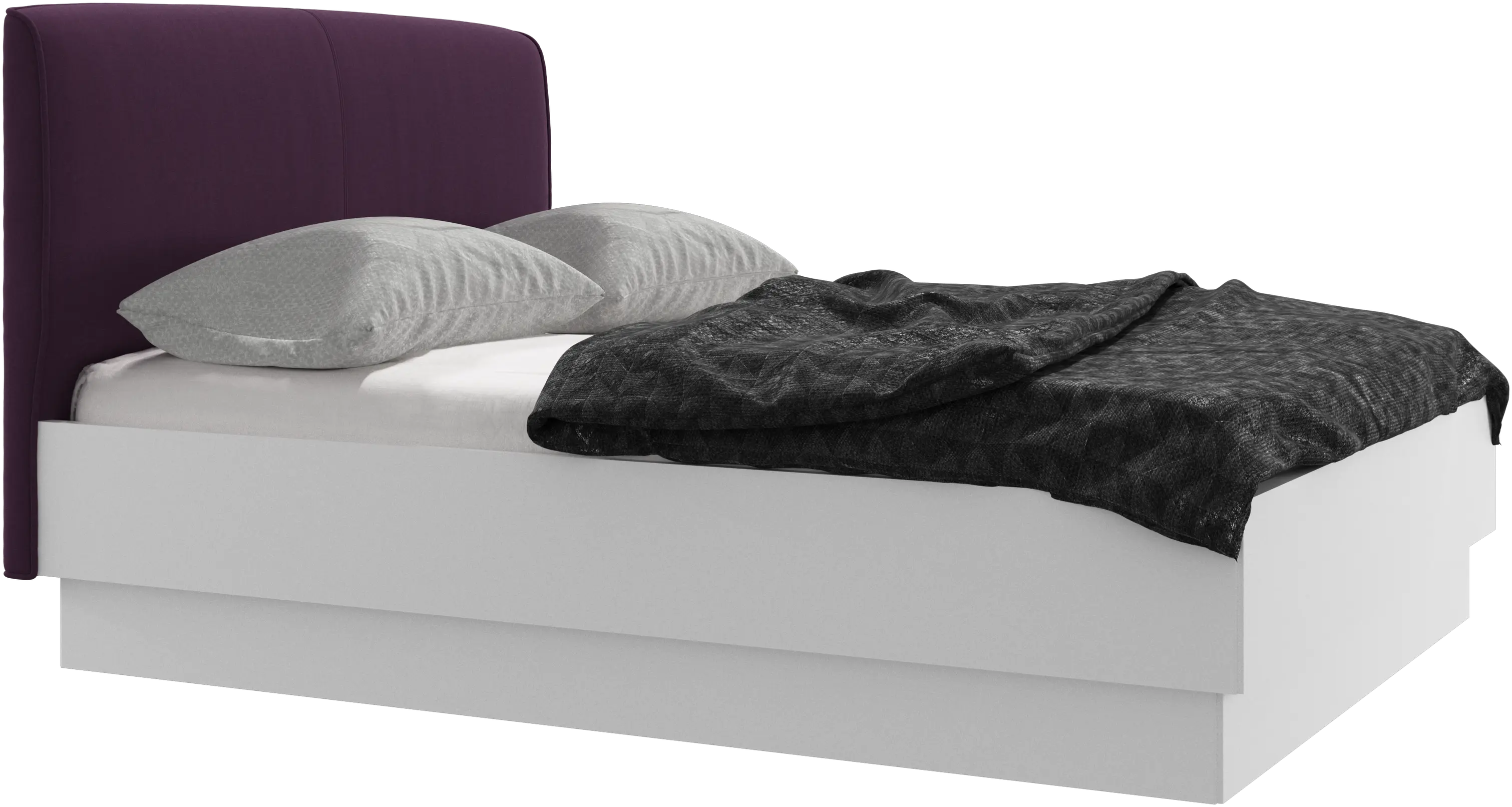 Houston, upholstered bed with storage