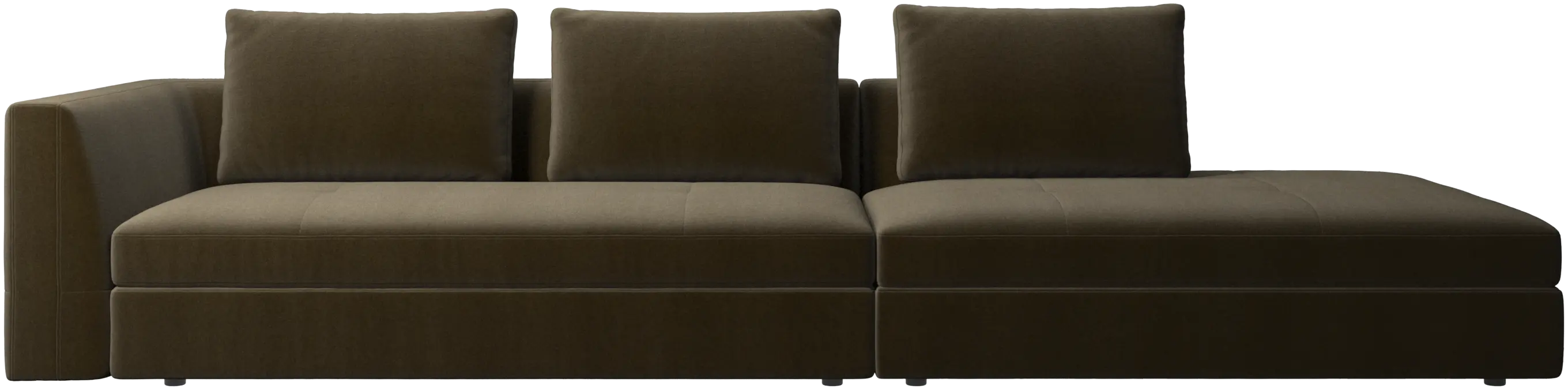 Bergamo sofa with lounging unit