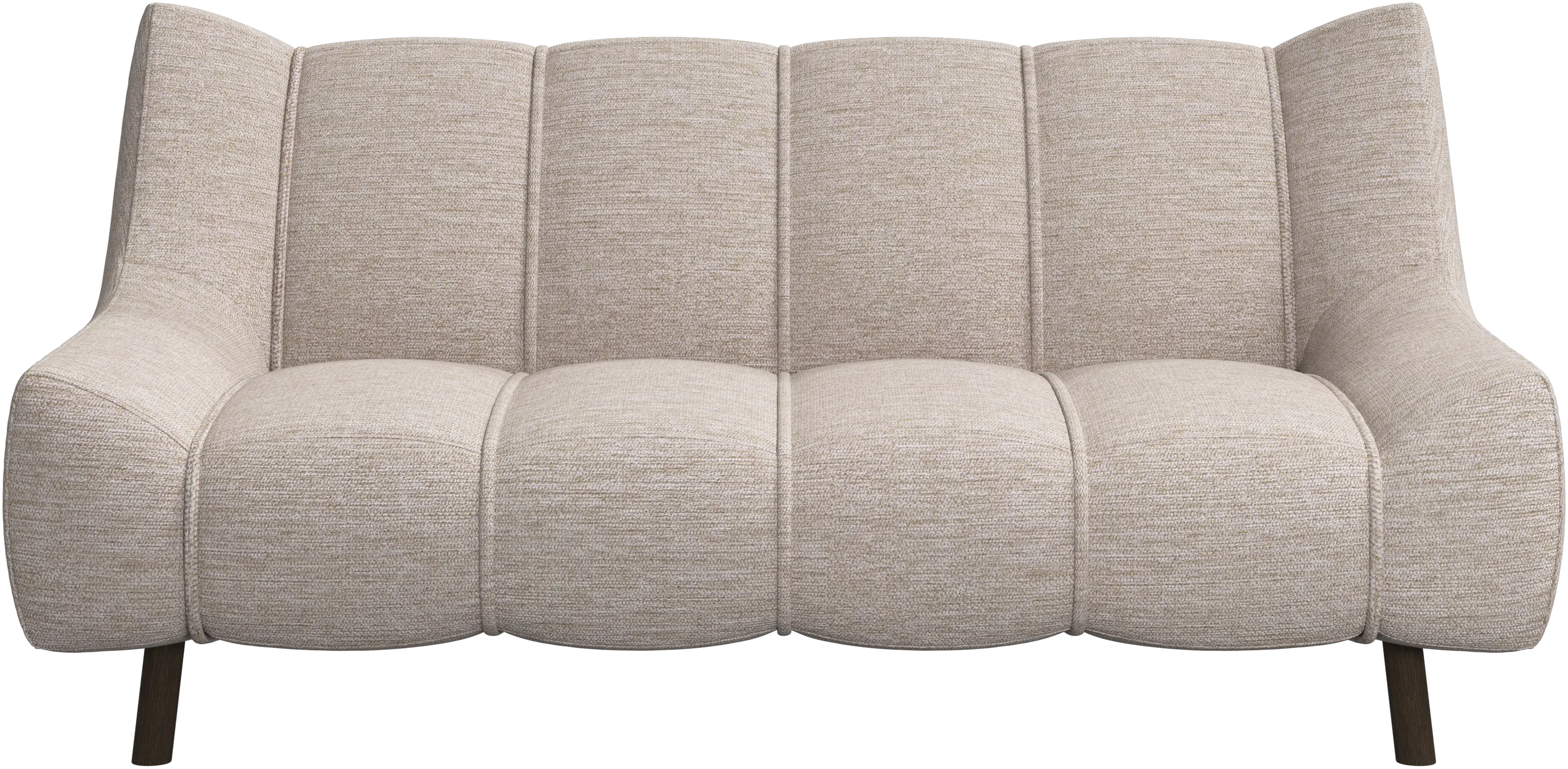 Canapé 2 places Nawabari, jambe en bois