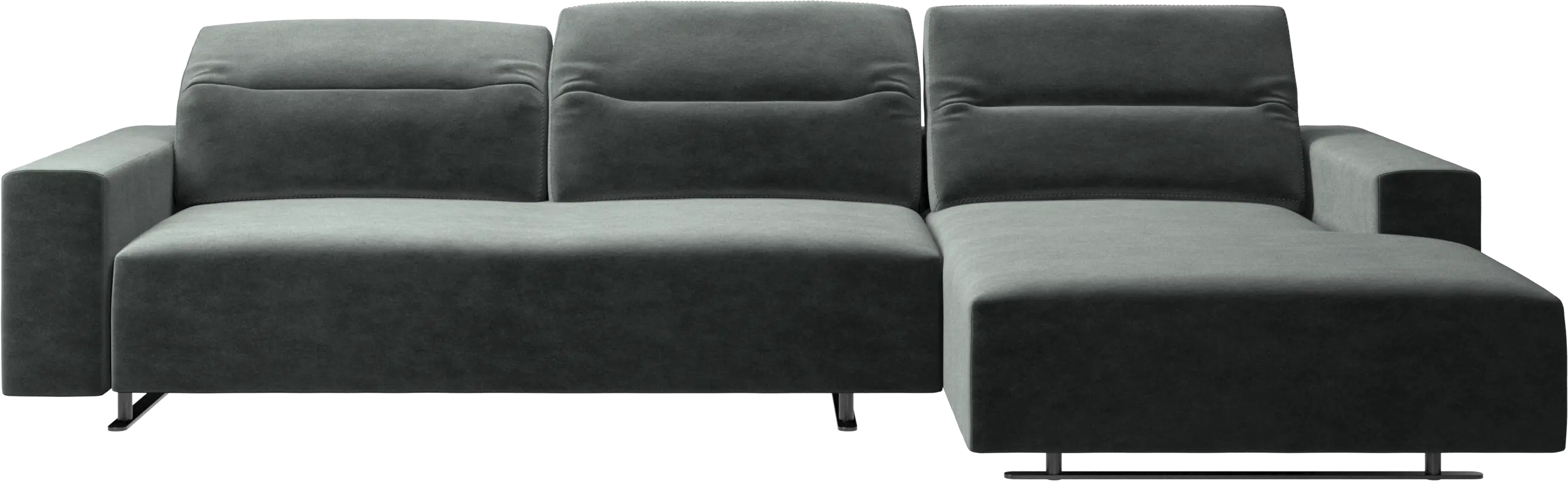 Hampton sofa with adjustable back and resting unit left side