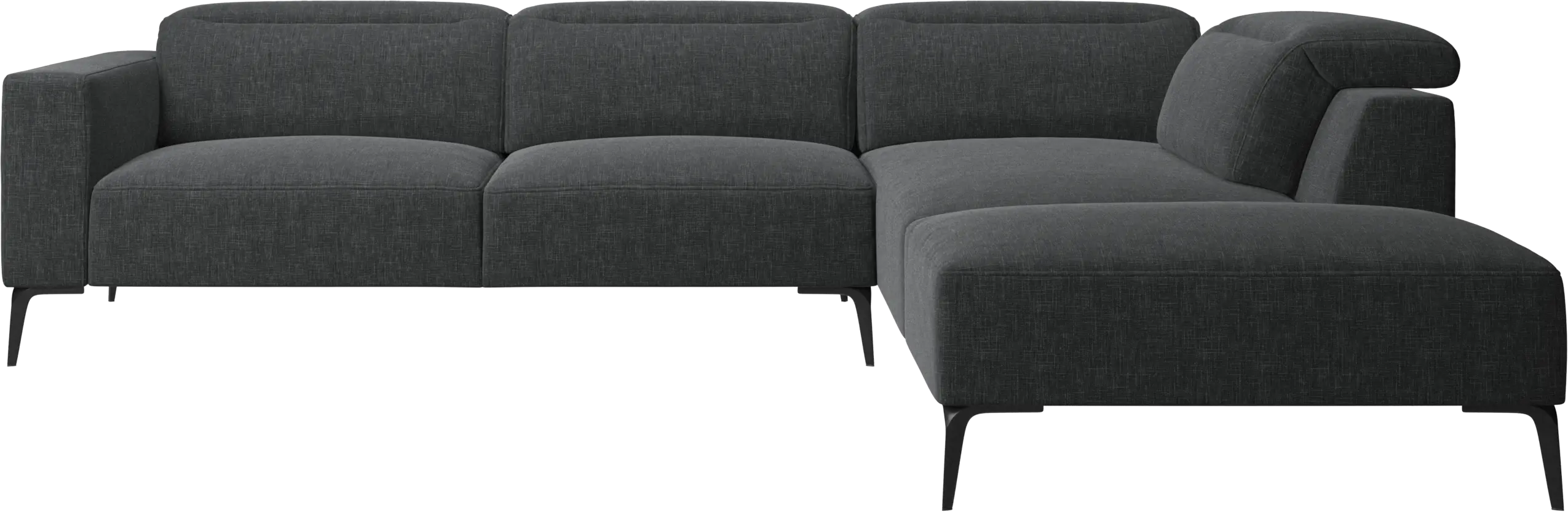 Zürich corner sofa with lounging unit